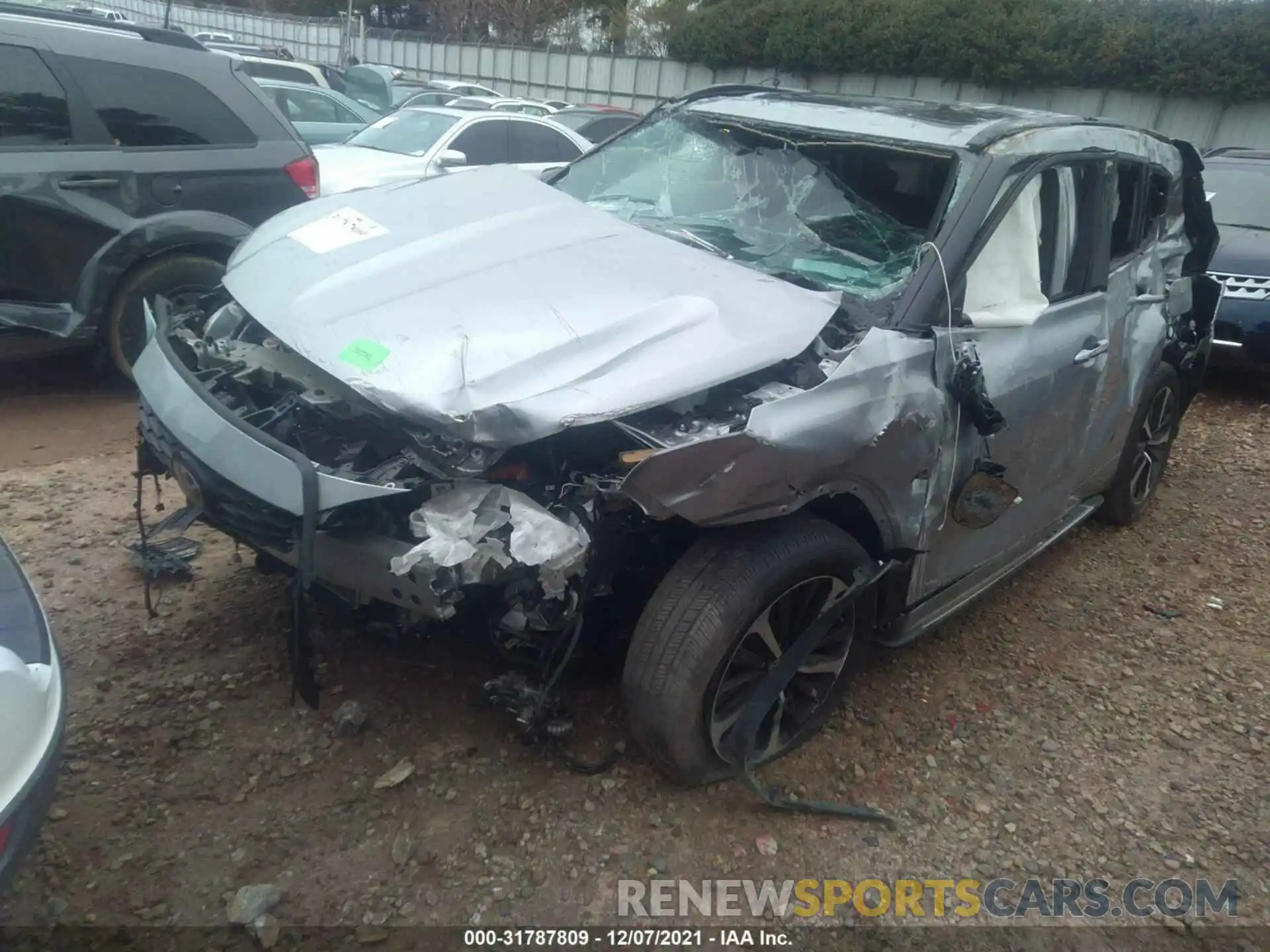 2 Photograph of a damaged car 5TDLZRBH8MS103082 TOYOTA HIGHLANDER 2021