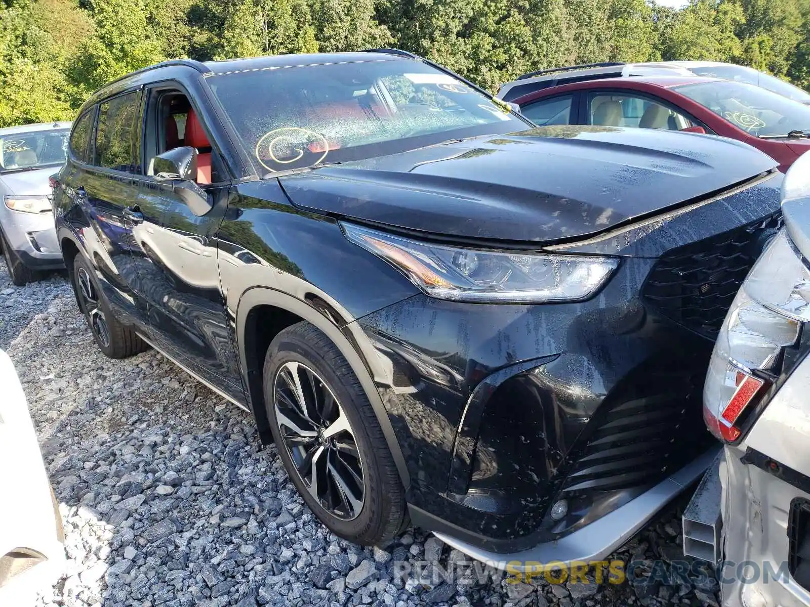 1 Photograph of a damaged car 5TDLZRBH9MS132140 TOYOTA HIGHLANDER 2021