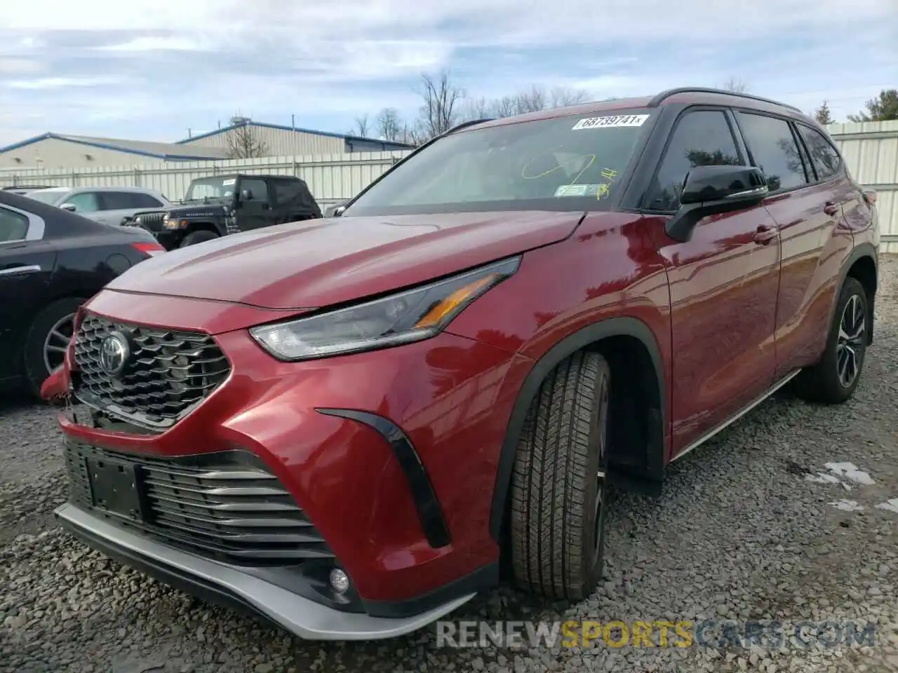 2 Photograph of a damaged car 5TDLZRBHXMS112737 TOYOTA HIGHLANDER 2021