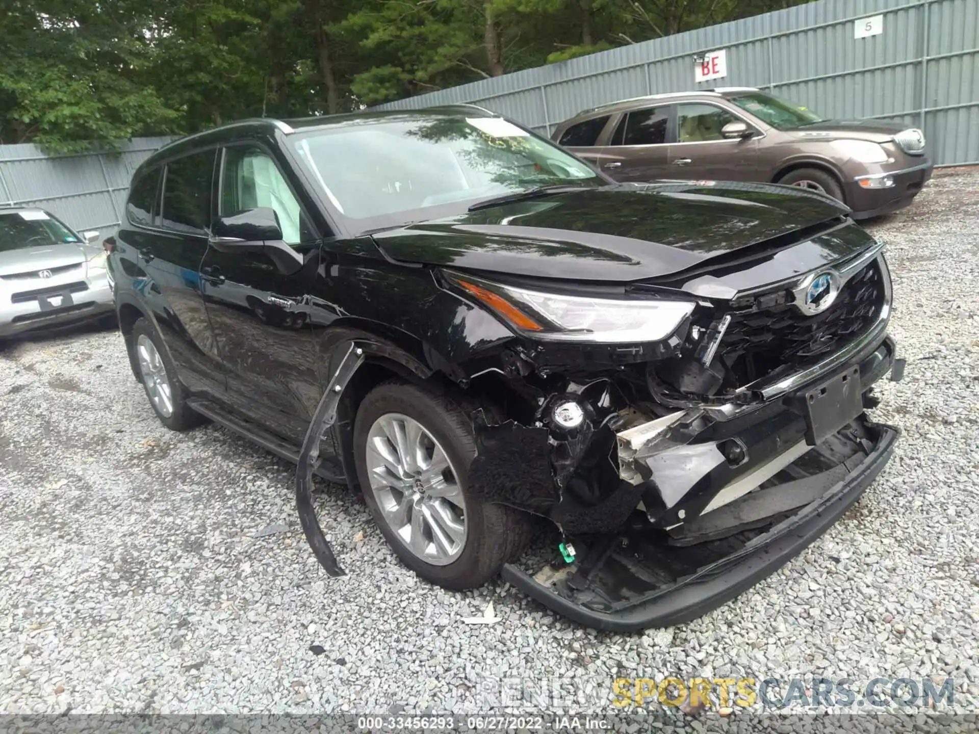 1 Photograph of a damaged car 5TDXBRCH0MS522659 TOYOTA HIGHLANDER 2021