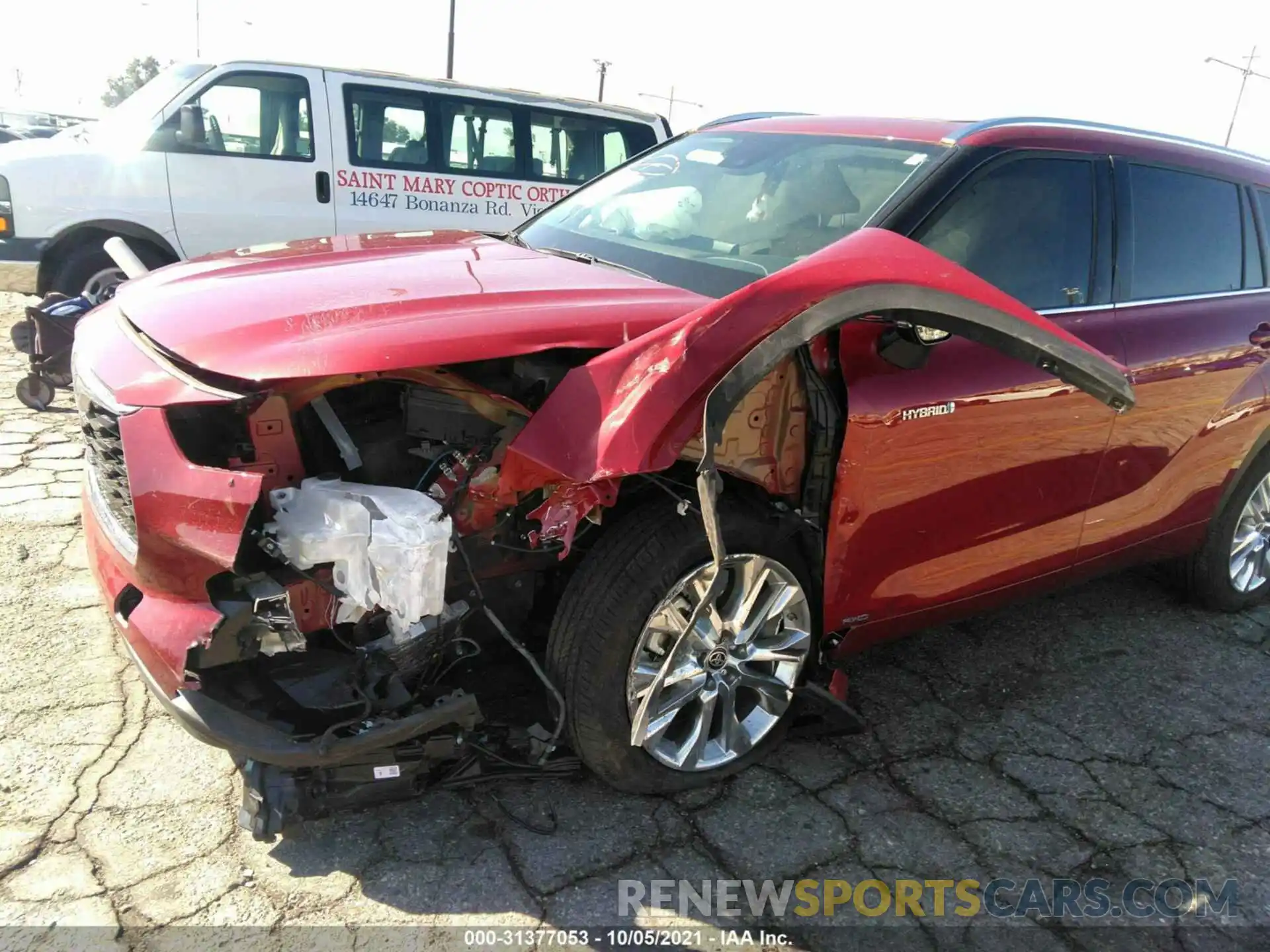 6 Photograph of a damaged car 5TDXBRCH4MS519988 TOYOTA HIGHLANDER 2021