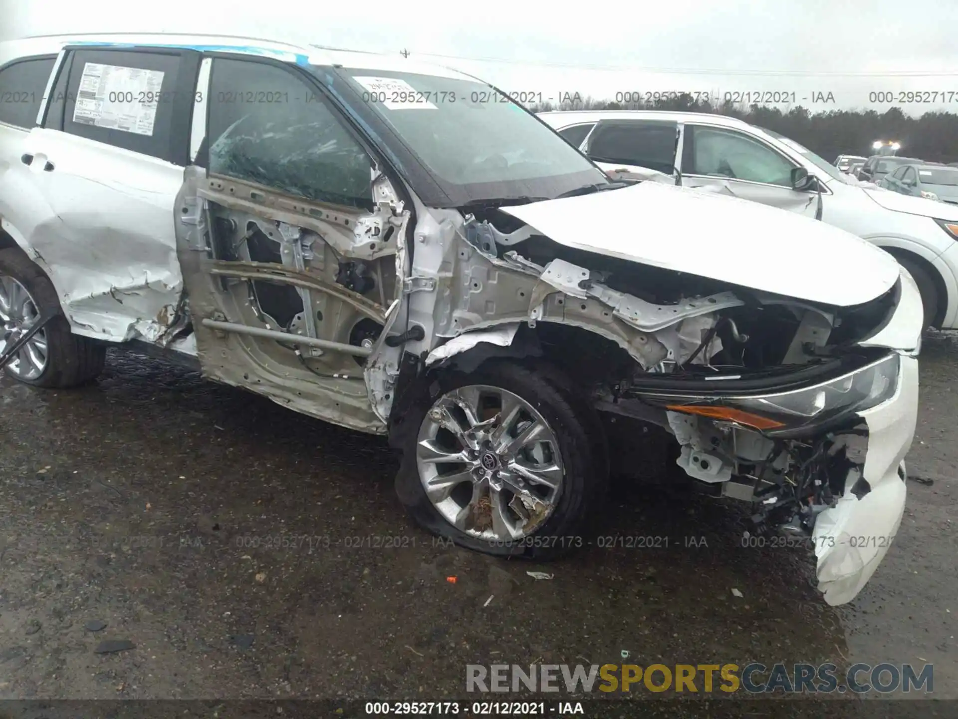 6 Photograph of a damaged car 5TDXBRCH4MS522695 TOYOTA HIGHLANDER 2021