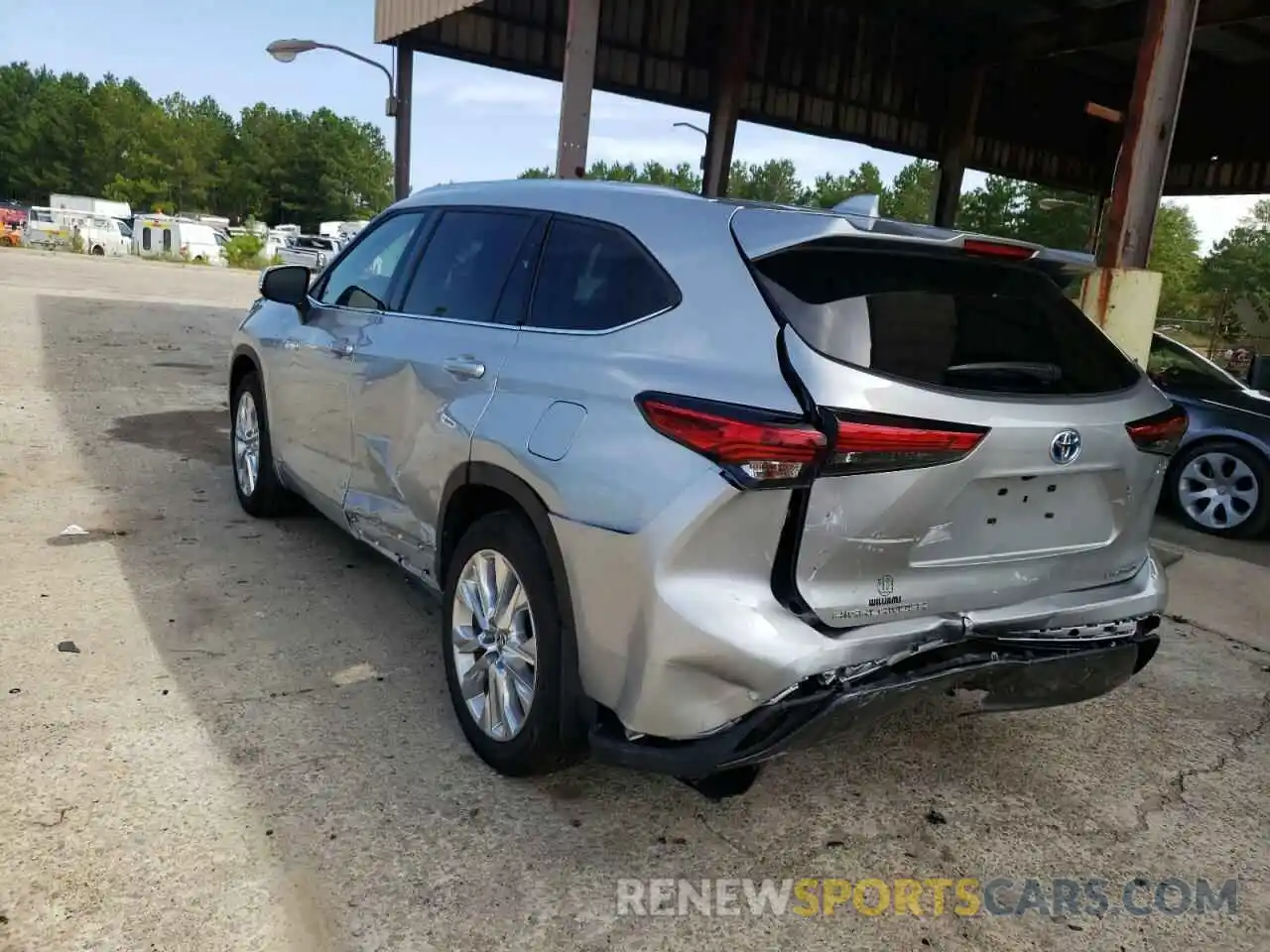 3 Photograph of a damaged car 5TDXBRCH4MS536242 TOYOTA HIGHLANDER 2021