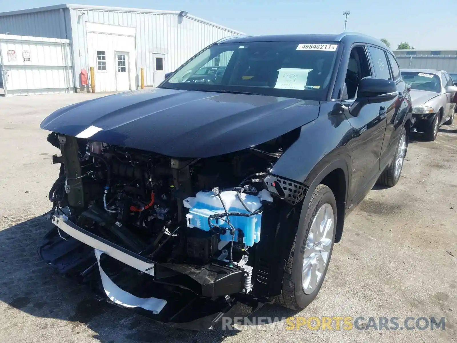 2 Photograph of a damaged car 5TDXBRCH6MS527168 TOYOTA HIGHLANDER 2021