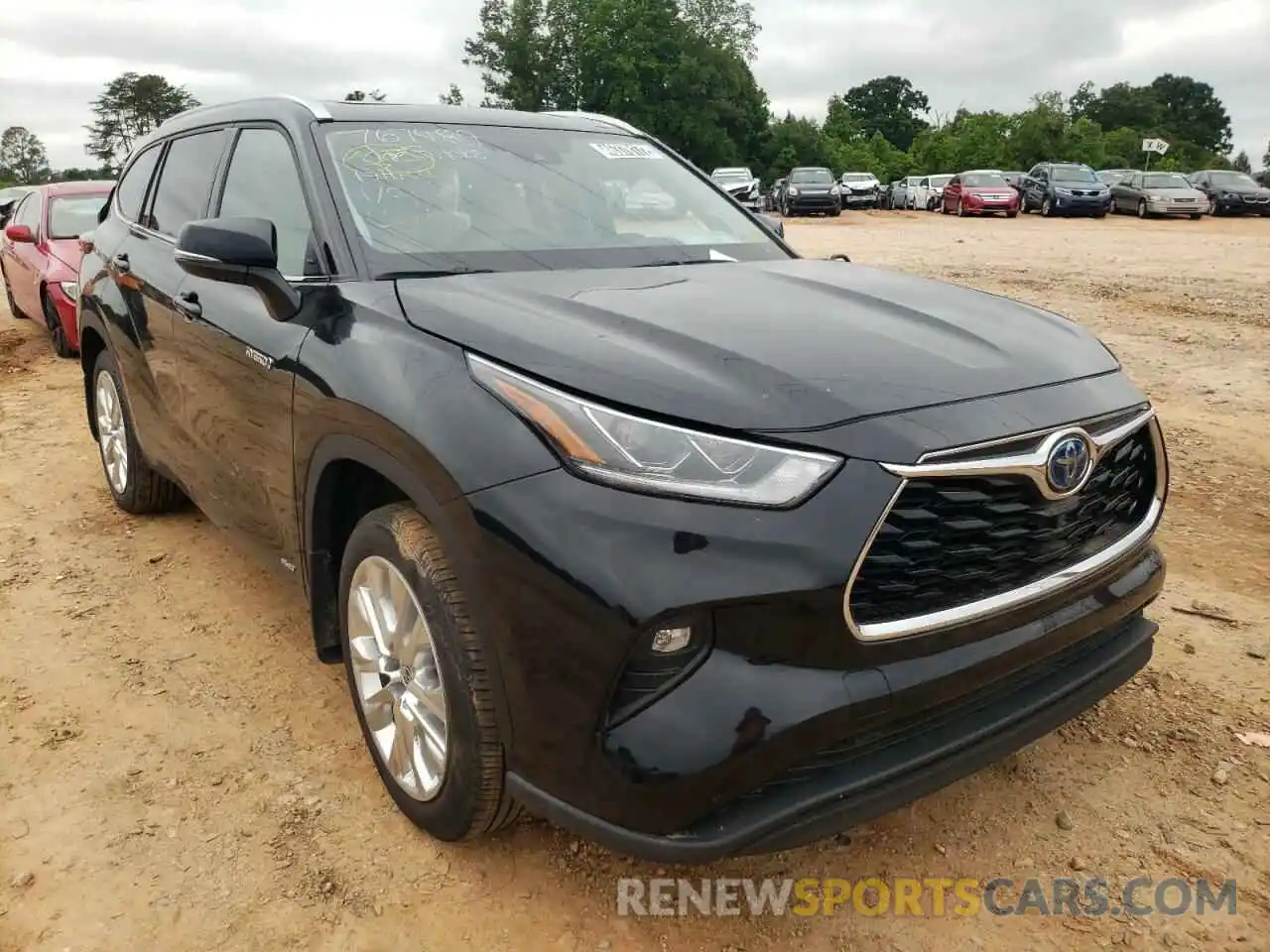 1 Photograph of a damaged car 5TDXBRCH7MS524845 TOYOTA HIGHLANDER 2021