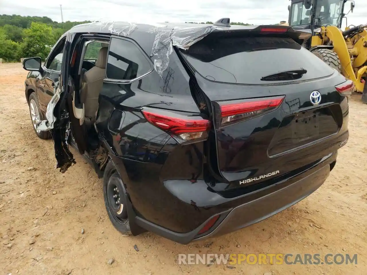 3 Photograph of a damaged car 5TDXBRCH7MS524845 TOYOTA HIGHLANDER 2021