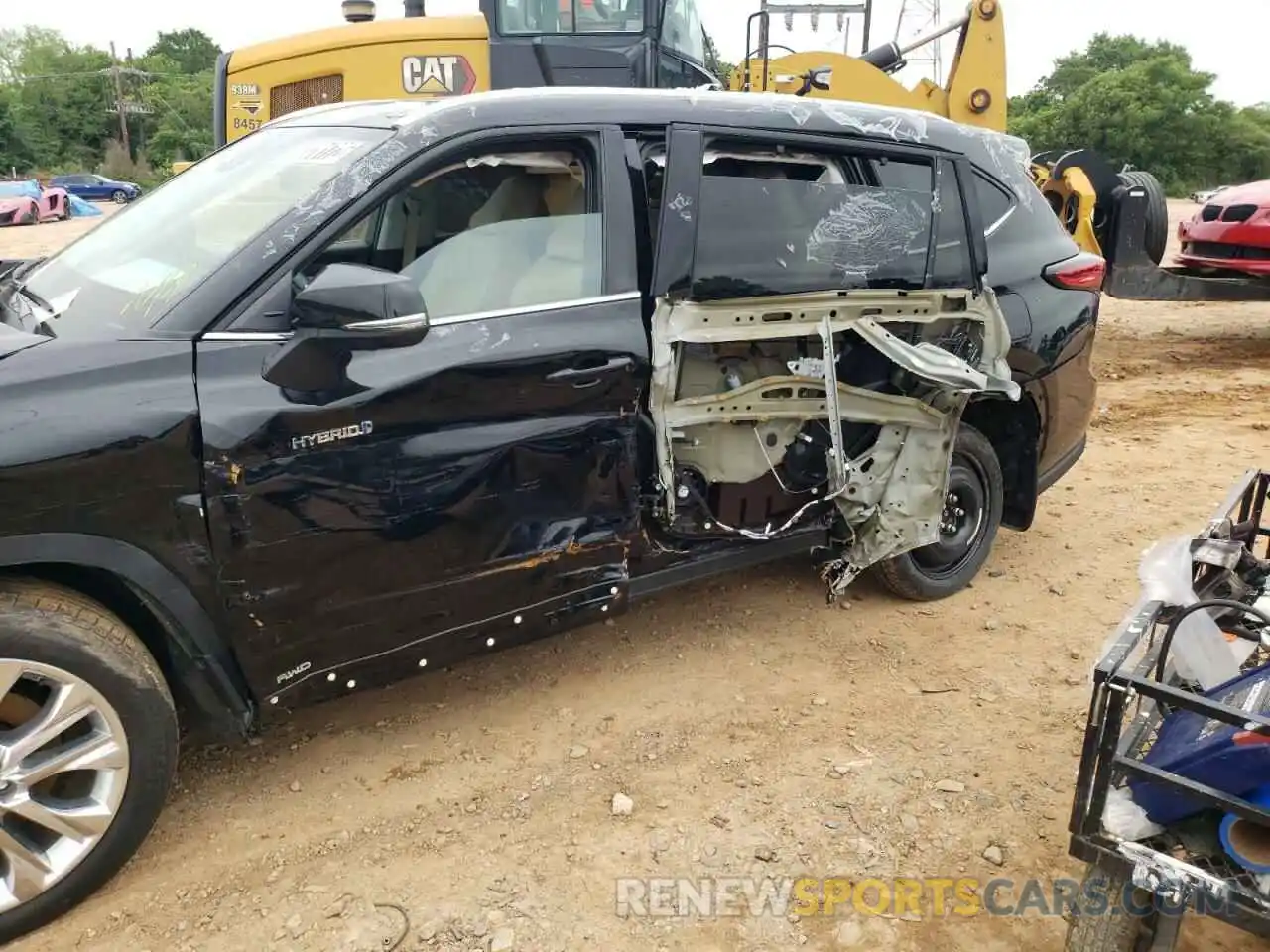 9 Photograph of a damaged car 5TDXBRCH7MS524845 TOYOTA HIGHLANDER 2021