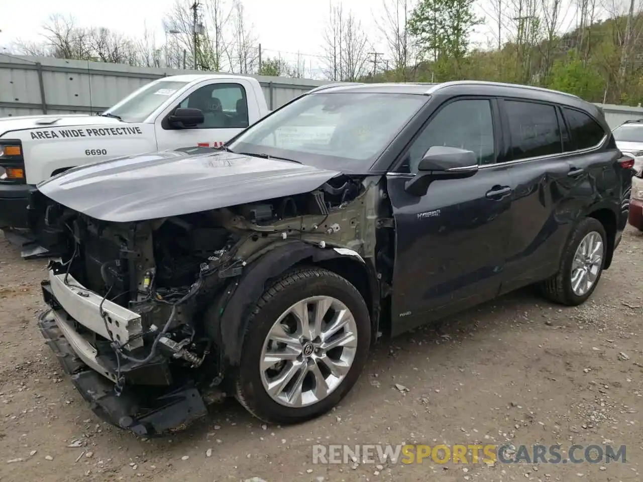 9 Photograph of a damaged car 5TDXBRCH8MS017100 TOYOTA HIGHLANDER 2021