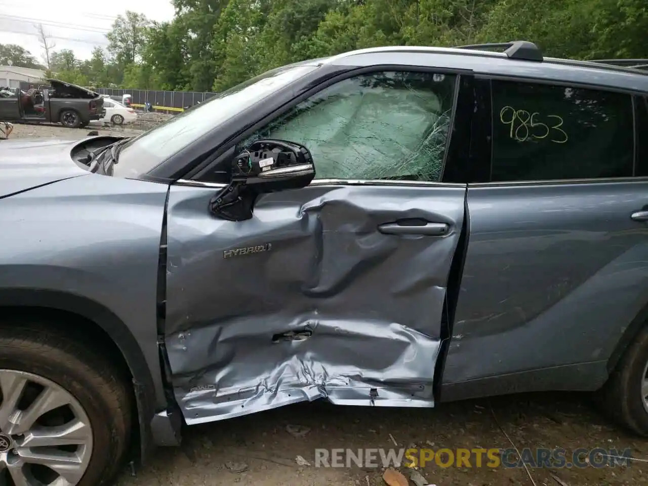 9 Photograph of a damaged car 5TDXBRCH8MS061291 TOYOTA HIGHLANDER 2021