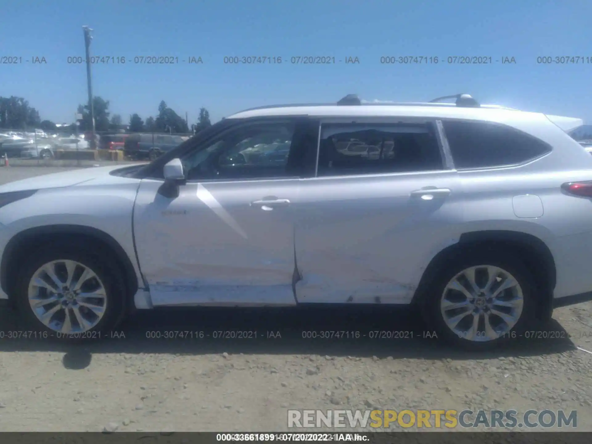 6 Photograph of a damaged car 5TDXBRCH9MS523860 TOYOTA HIGHLANDER 2021