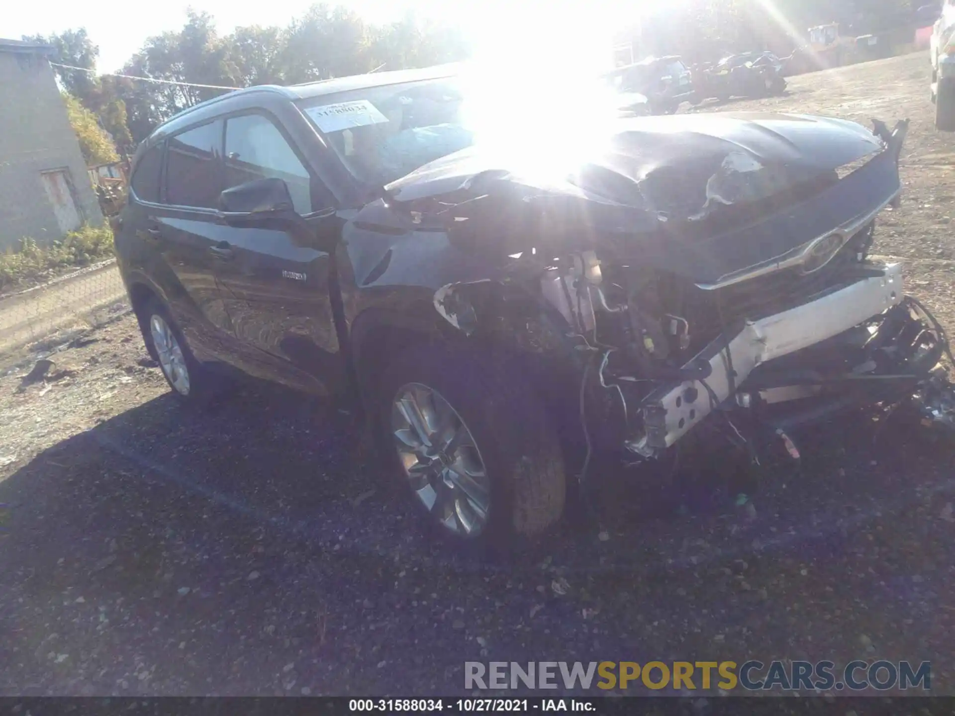 1 Photograph of a damaged car 5TDXBRCHXMS519641 TOYOTA HIGHLANDER 2021