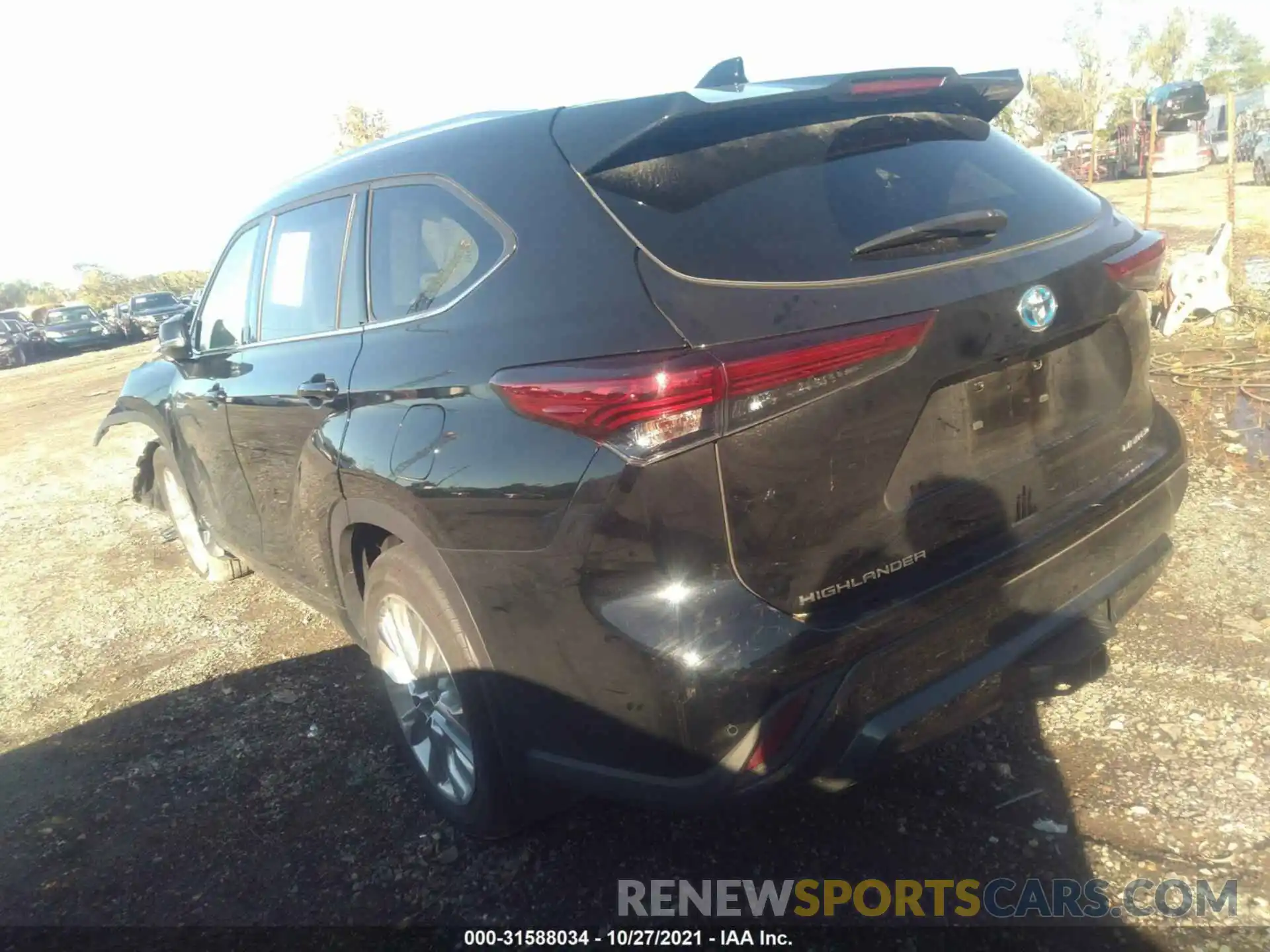 3 Photograph of a damaged car 5TDXBRCHXMS519641 TOYOTA HIGHLANDER 2021