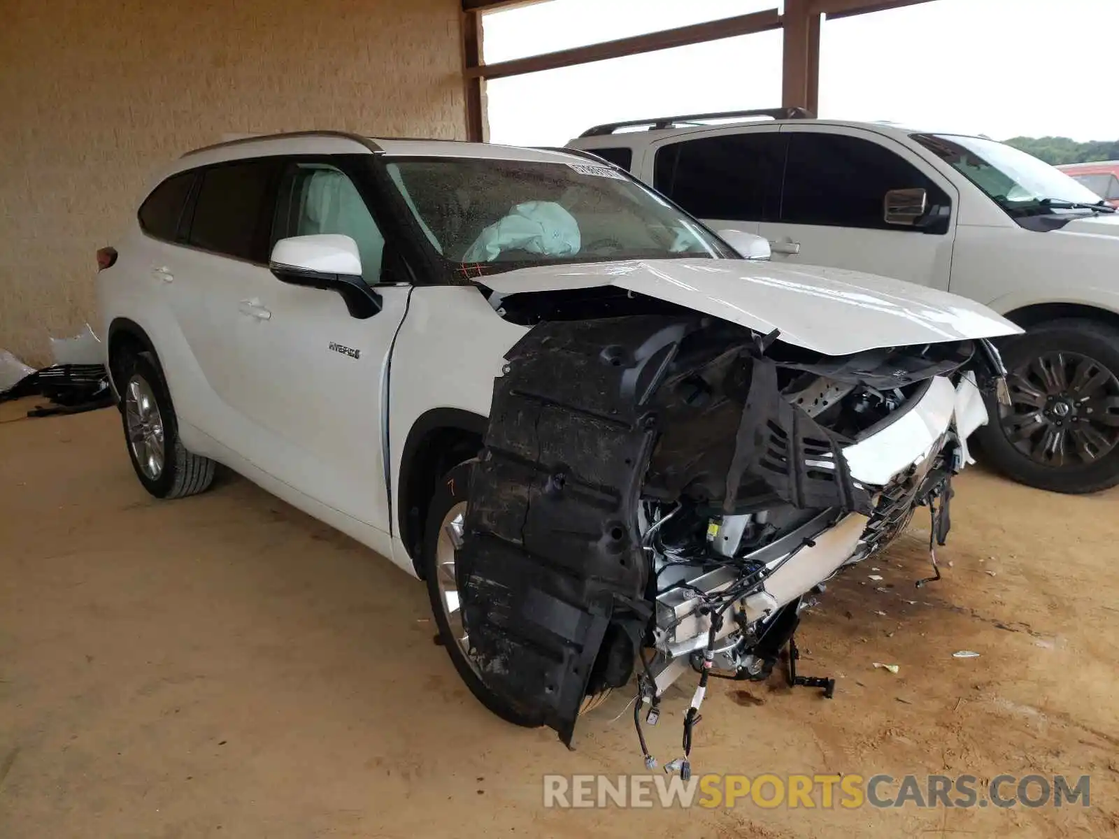 1 Photograph of a damaged car 5TDYARAH1MS506867 TOYOTA HIGHLANDER 2021