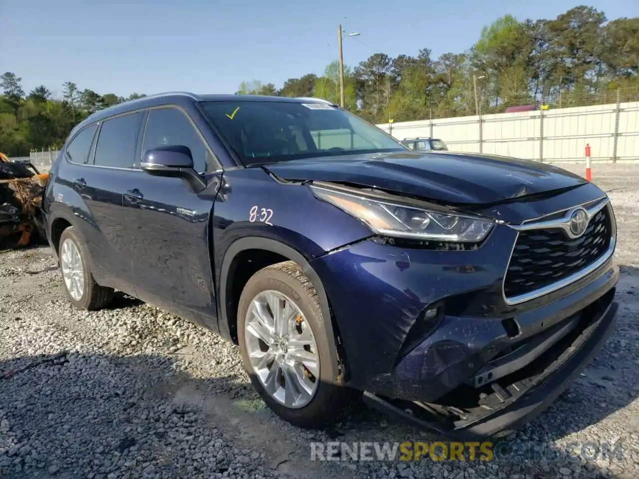 1 Photograph of a damaged car 5TDYARAH2MS507011 TOYOTA HIGHLANDER 2021