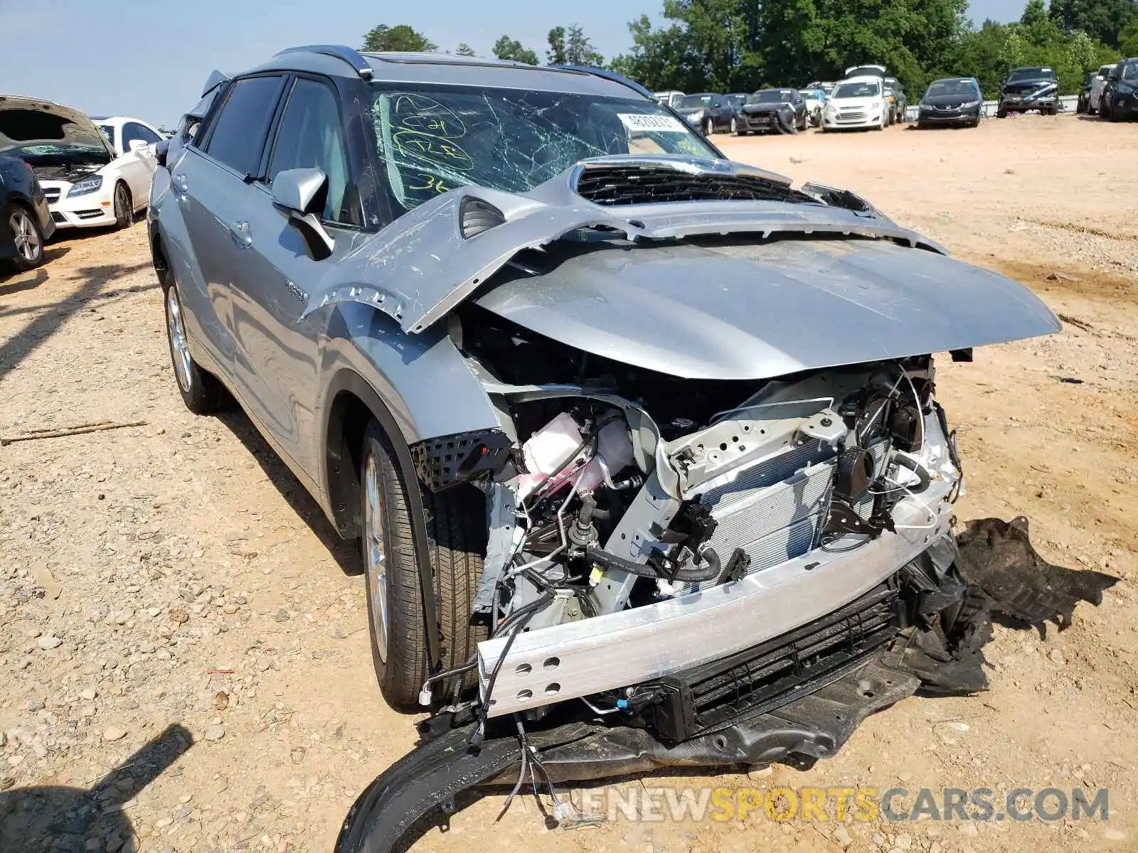 1 Photograph of a damaged car 5TDYARAH2MS507056 TOYOTA HIGHLANDER 2021