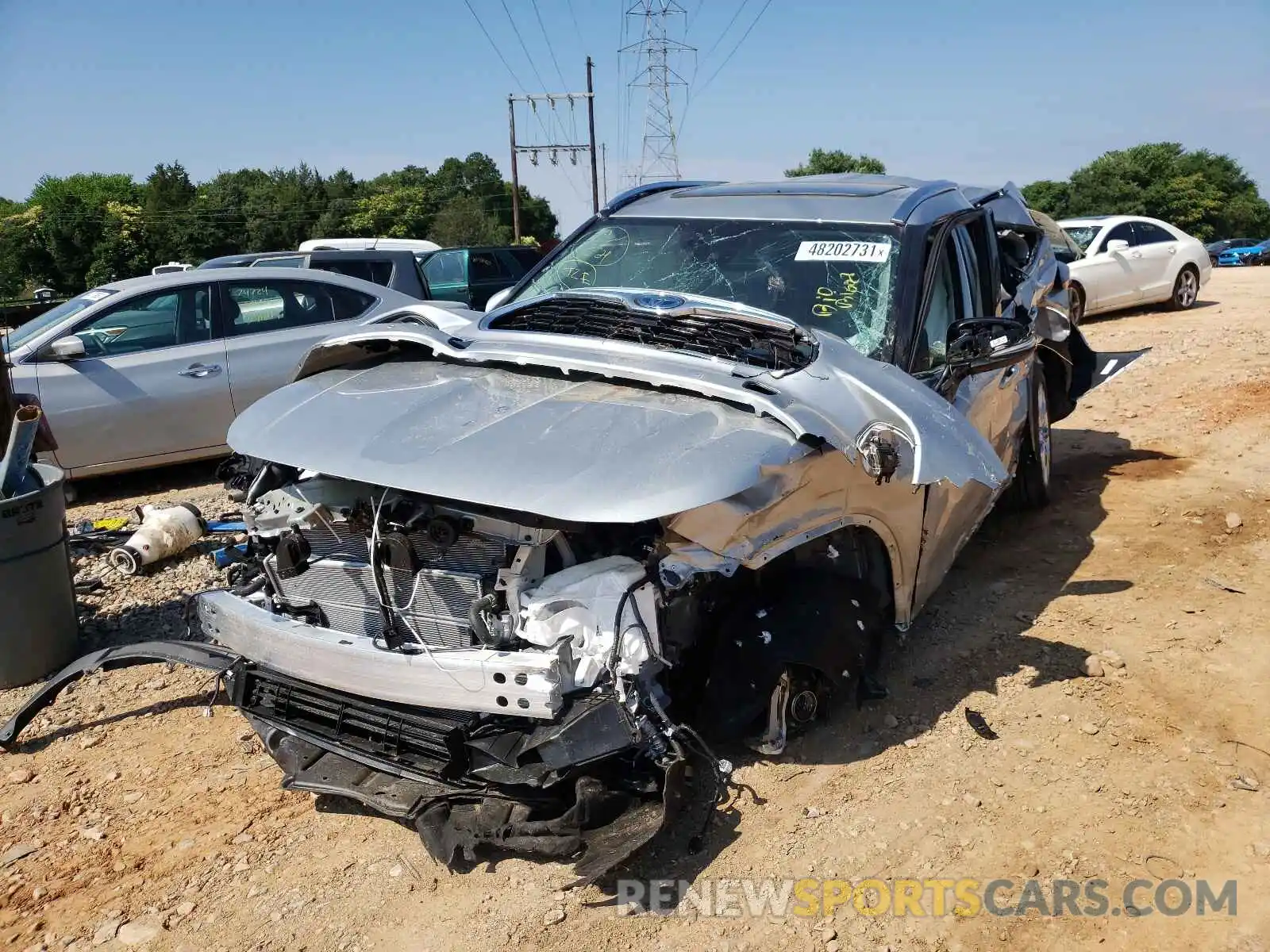 2 Photograph of a damaged car 5TDYARAH2MS507056 TOYOTA HIGHLANDER 2021