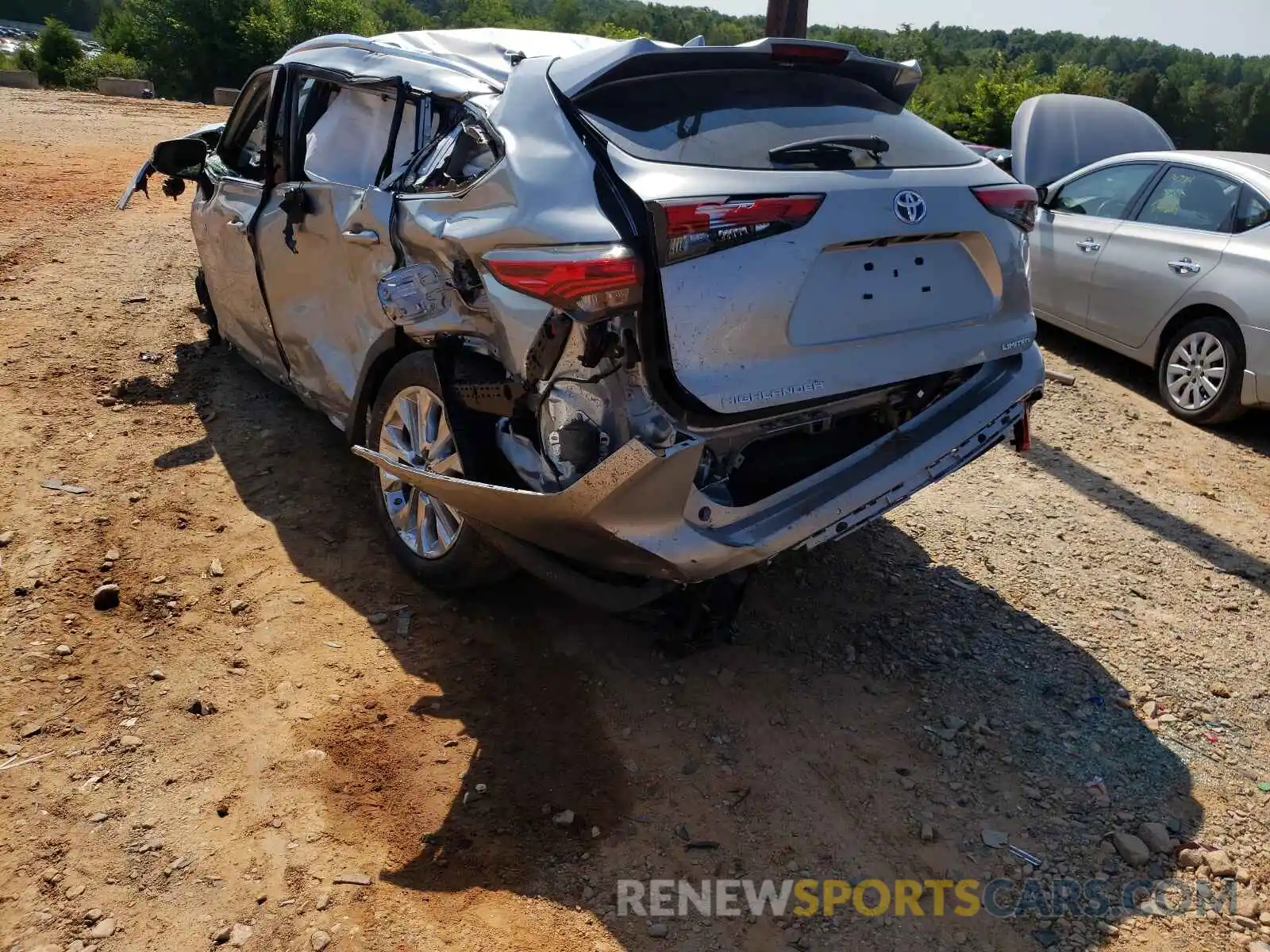 3 Photograph of a damaged car 5TDYARAH2MS507056 TOYOTA HIGHLANDER 2021