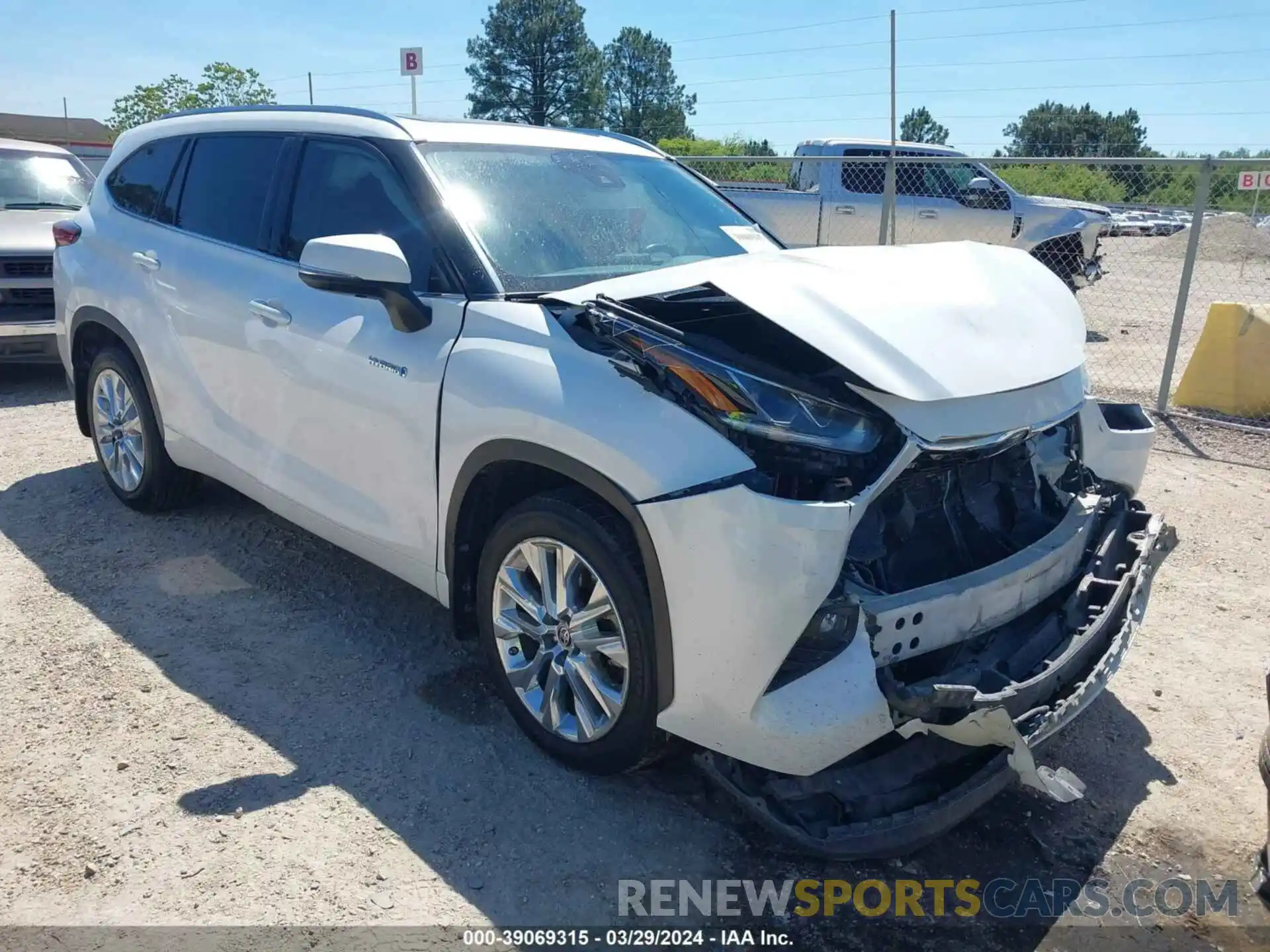 1 Photograph of a damaged car 5TDYARAH3MS008430 TOYOTA HIGHLANDER 2021