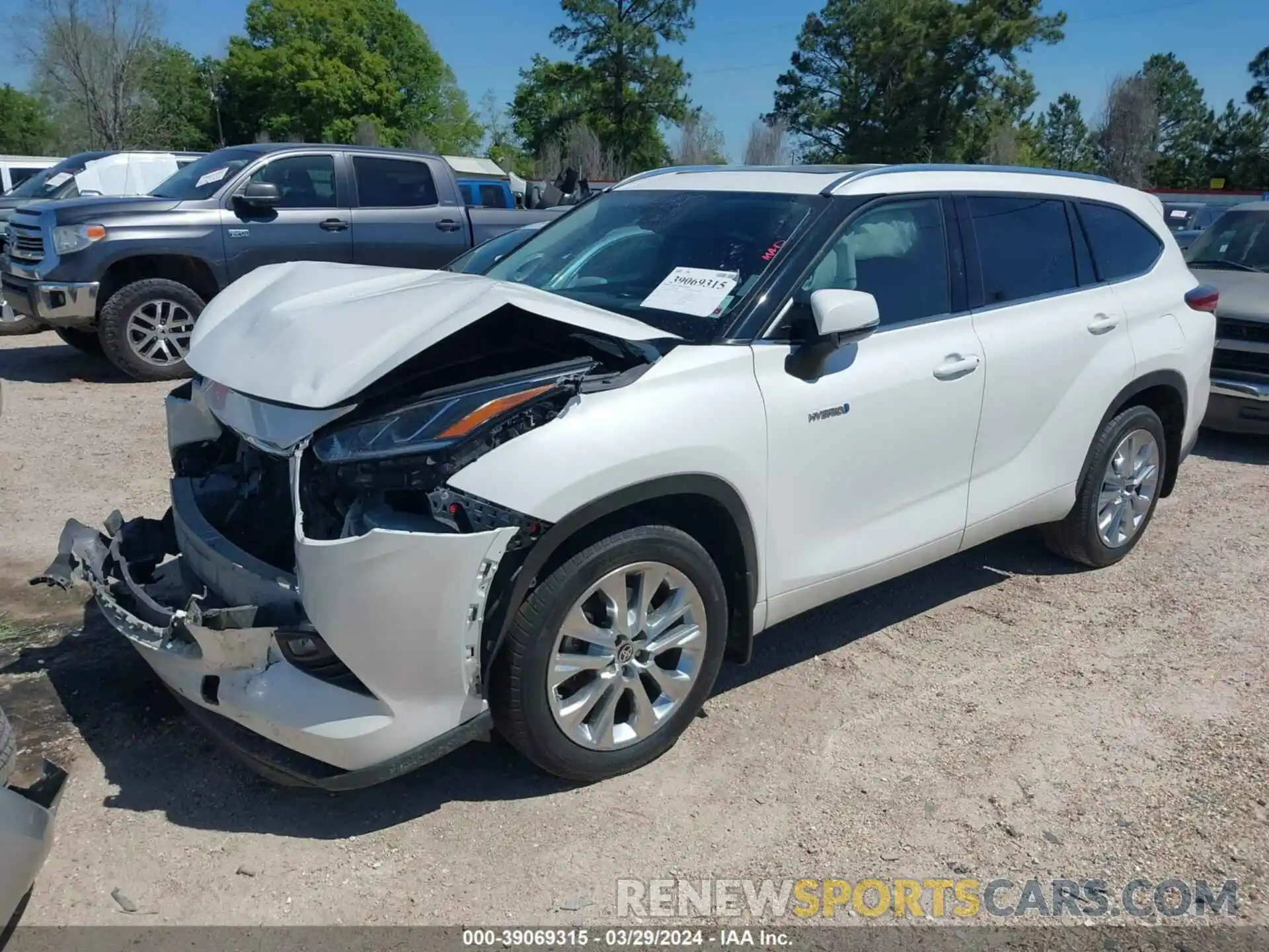 2 Photograph of a damaged car 5TDYARAH3MS008430 TOYOTA HIGHLANDER 2021