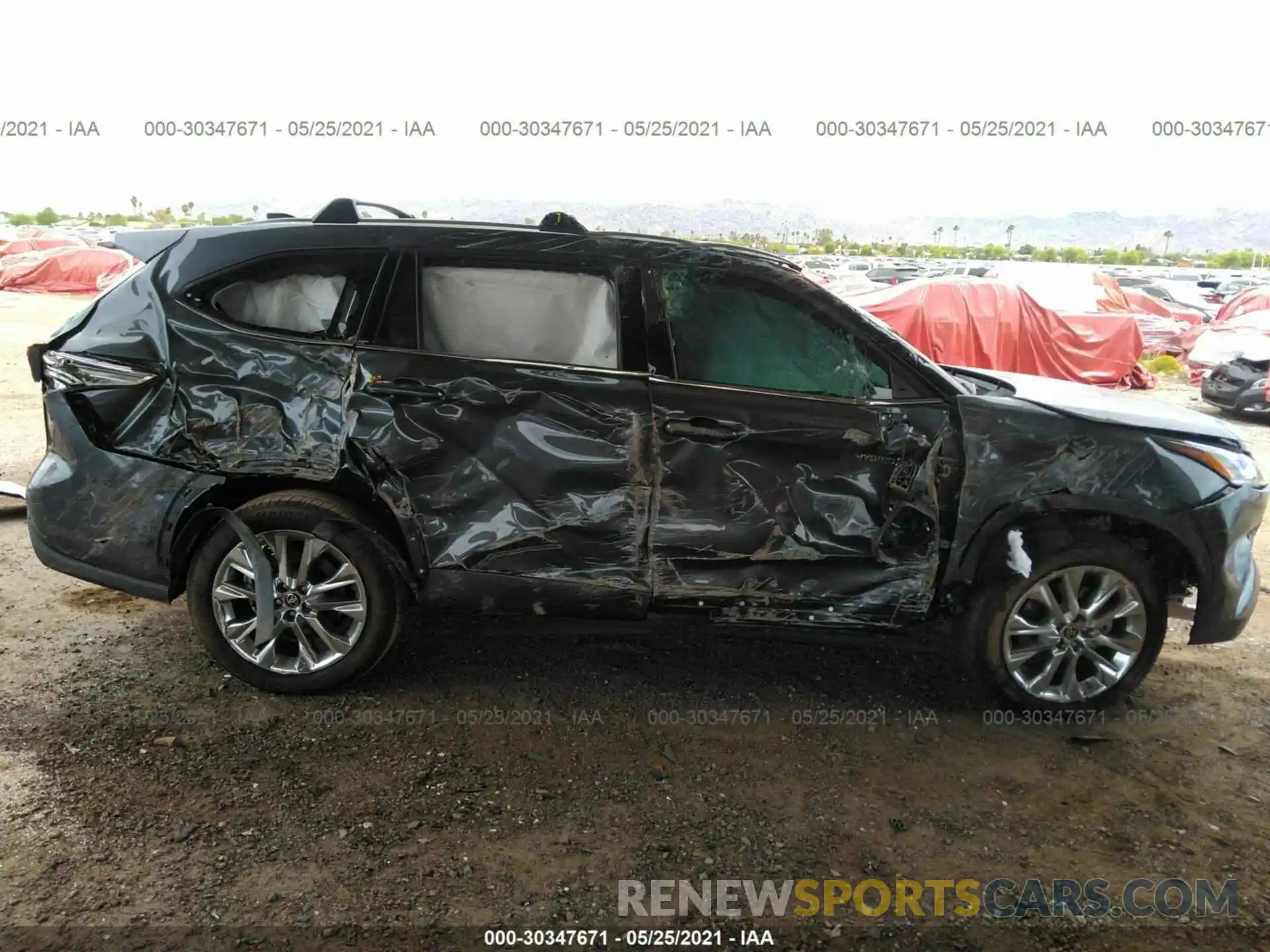 6 Photograph of a damaged car 5TDYARAH4MS504935 TOYOTA HIGHLANDER 2021