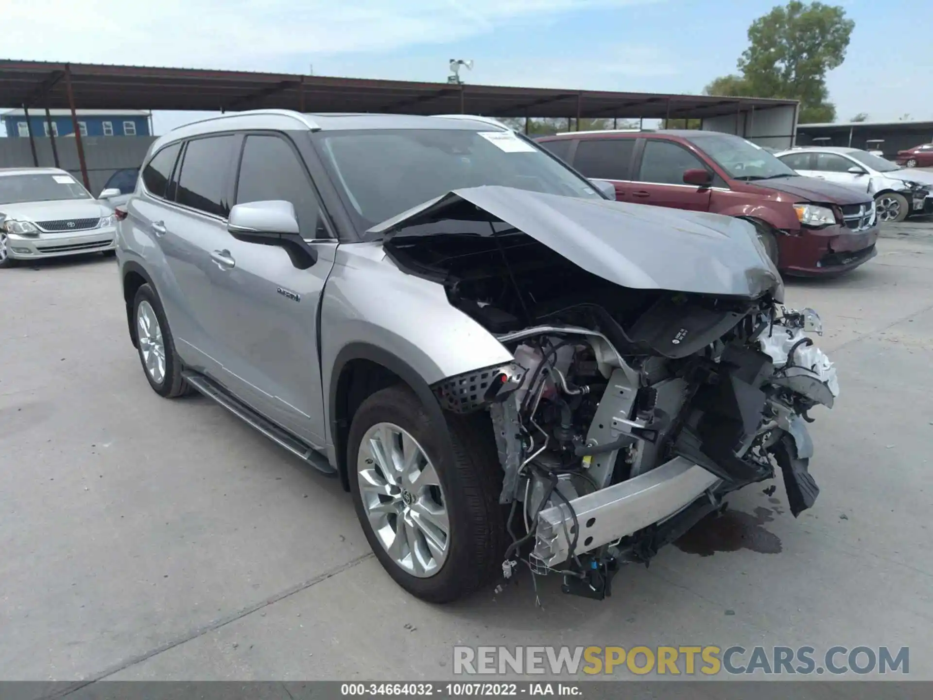 1 Photograph of a damaged car 5TDYARAH4MS508175 TOYOTA HIGHLANDER 2021