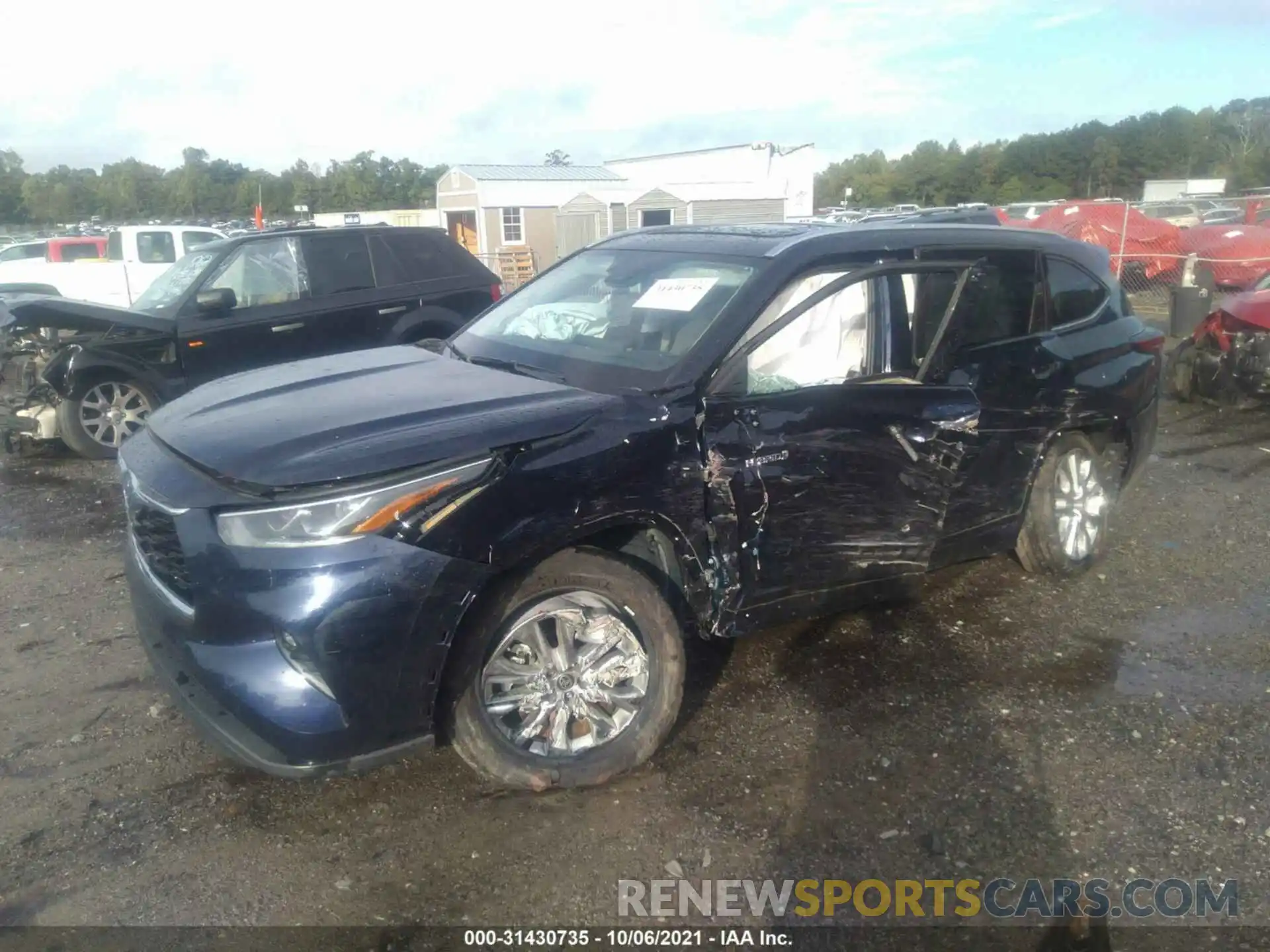 2 Photograph of a damaged car 5TDYARAH5MS009479 TOYOTA HIGHLANDER 2021