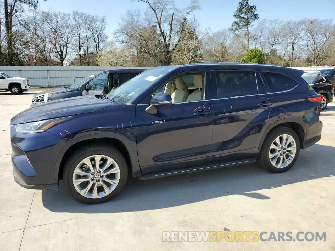 1 Photograph of a damaged car 5TDYARAH5MS504880 TOYOTA HIGHLANDER 2021