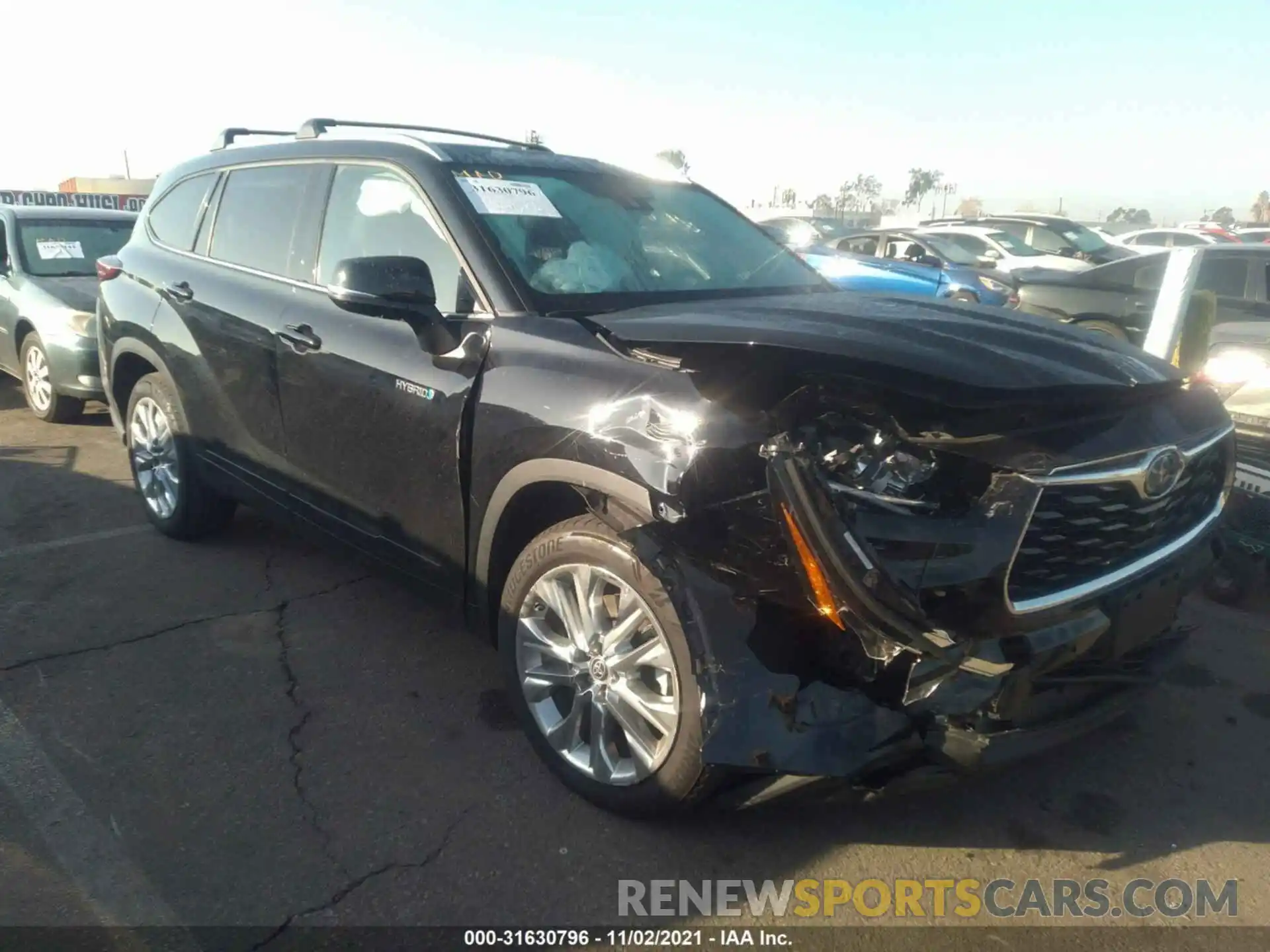 1 Photograph of a damaged car 5TDYARAH7MS006759 TOYOTA HIGHLANDER 2021