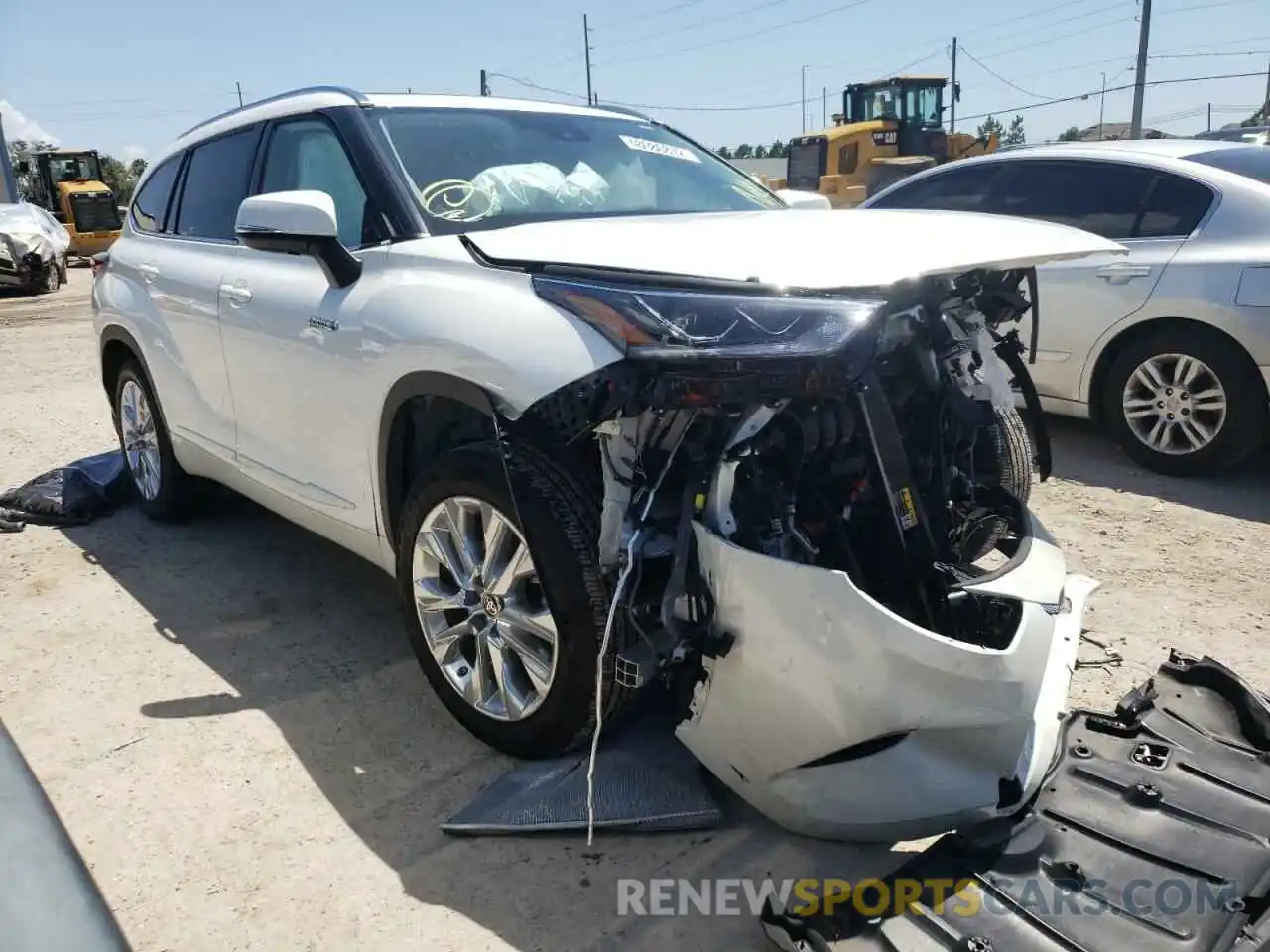 1 Photograph of a damaged car 5TDYARAHXMS008411 TOYOTA HIGHLANDER 2021