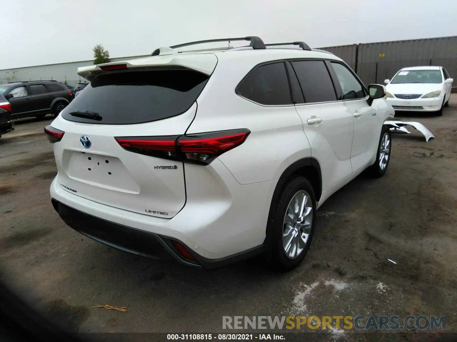 4 Фотография поврежденного автомобиля 5TDYARAHXMS506723 TOYOTA HIGHLANDER 2021