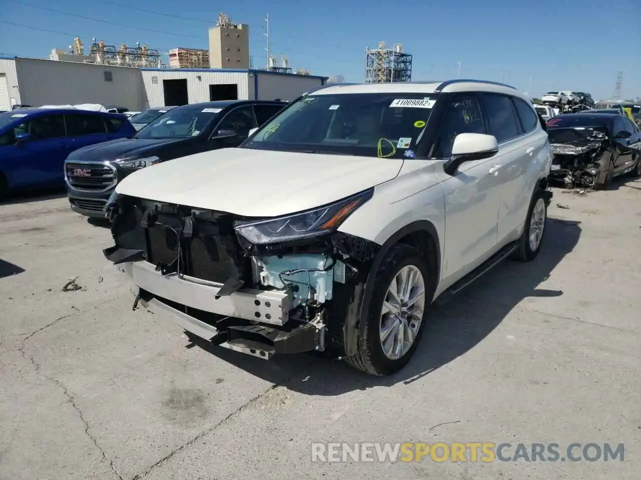 2 Photograph of a damaged car 5TDYZRAH0MS516928 TOYOTA HIGHLANDER 2021