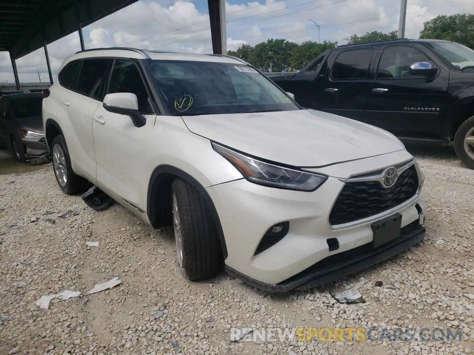 1 Photograph of a damaged car 5TDYZRAH1MS042200 TOYOTA HIGHLANDER 2021