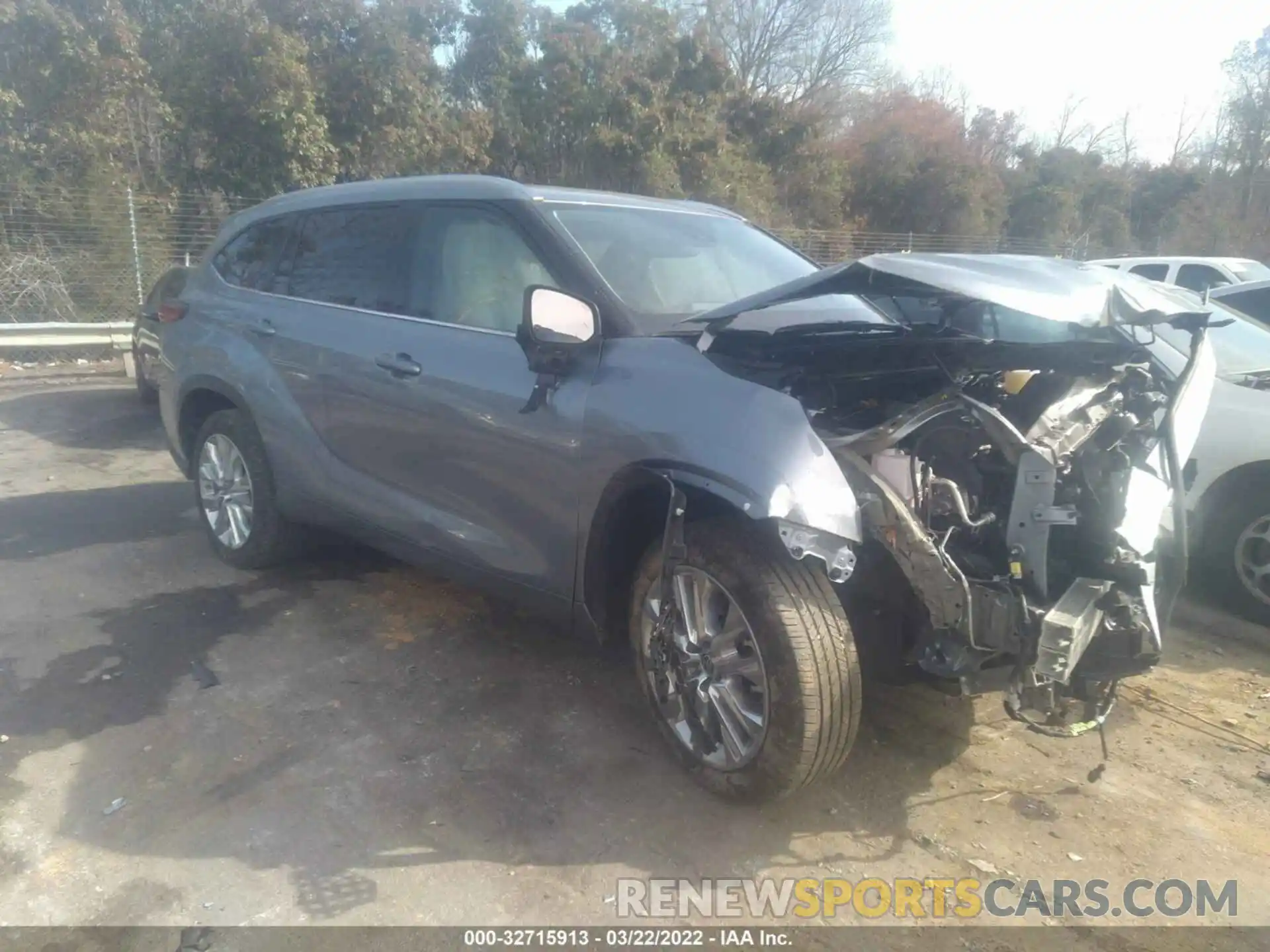 1 Photograph of a damaged car 5TDYZRAH1MS066125 TOYOTA HIGHLANDER 2021