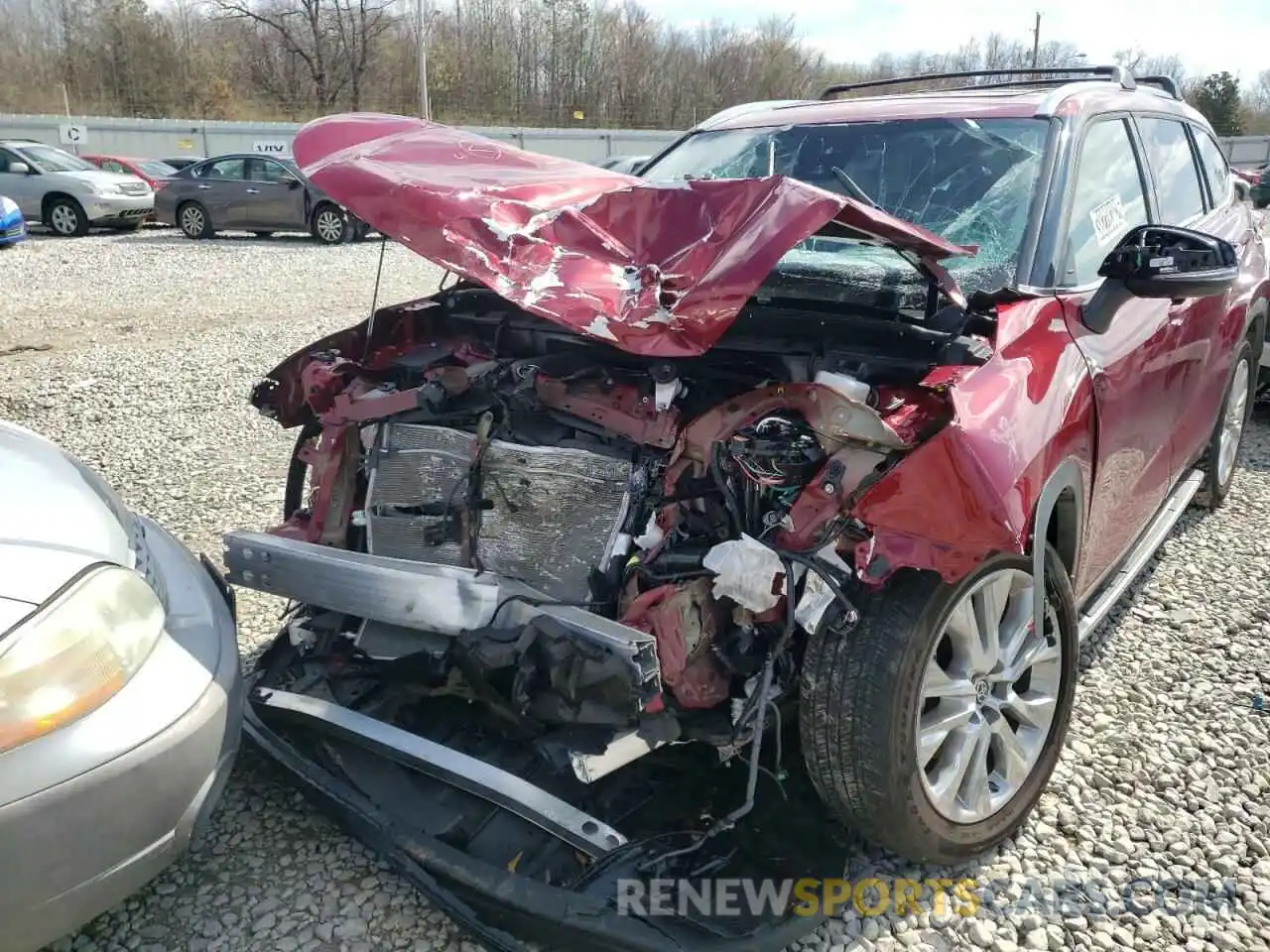 9 Photograph of a damaged car 5TDYZRAH1MS077044 TOYOTA HIGHLANDER 2021