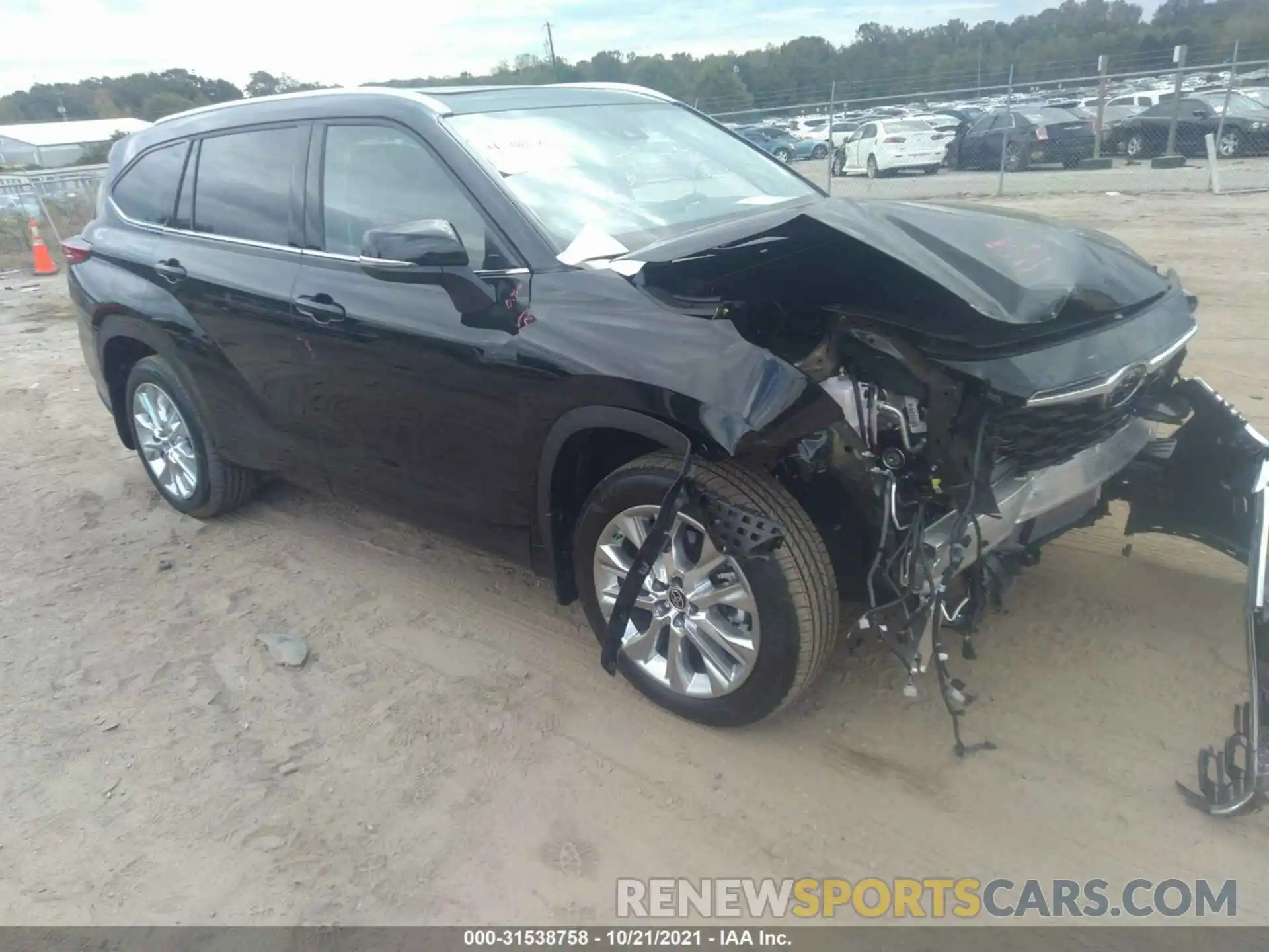 1 Photograph of a damaged car 5TDYZRAH5MS085373 TOYOTA HIGHLANDER 2021