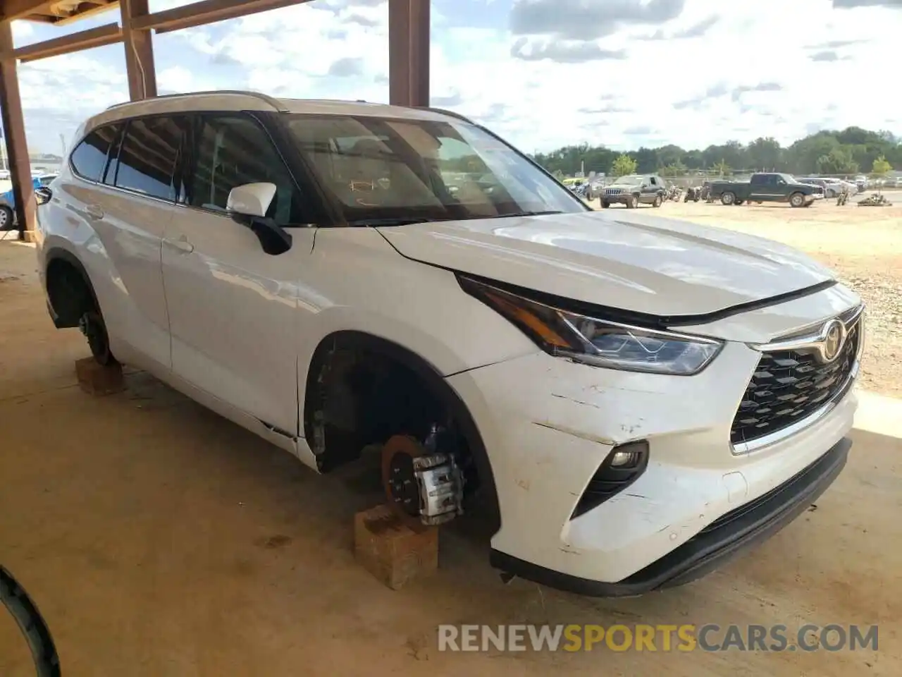 1 Photograph of a damaged car 5TDYZRAH9MS041473 TOYOTA HIGHLANDER 2021