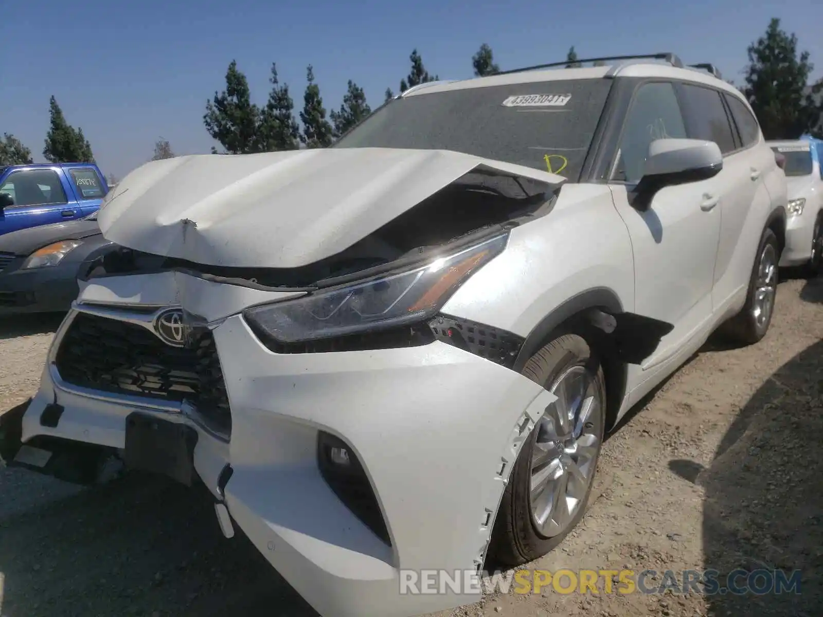 2 Photograph of a damaged car 5TDYZRAH9MS042607 TOYOTA HIGHLANDER 2021