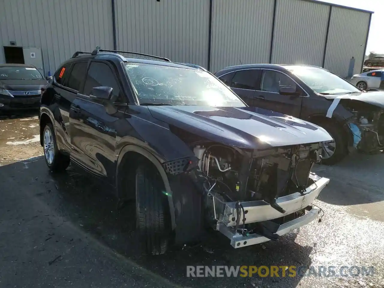 1 Photograph of a damaged car 5TDYZRAH9MS055261 TOYOTA HIGHLANDER 2021