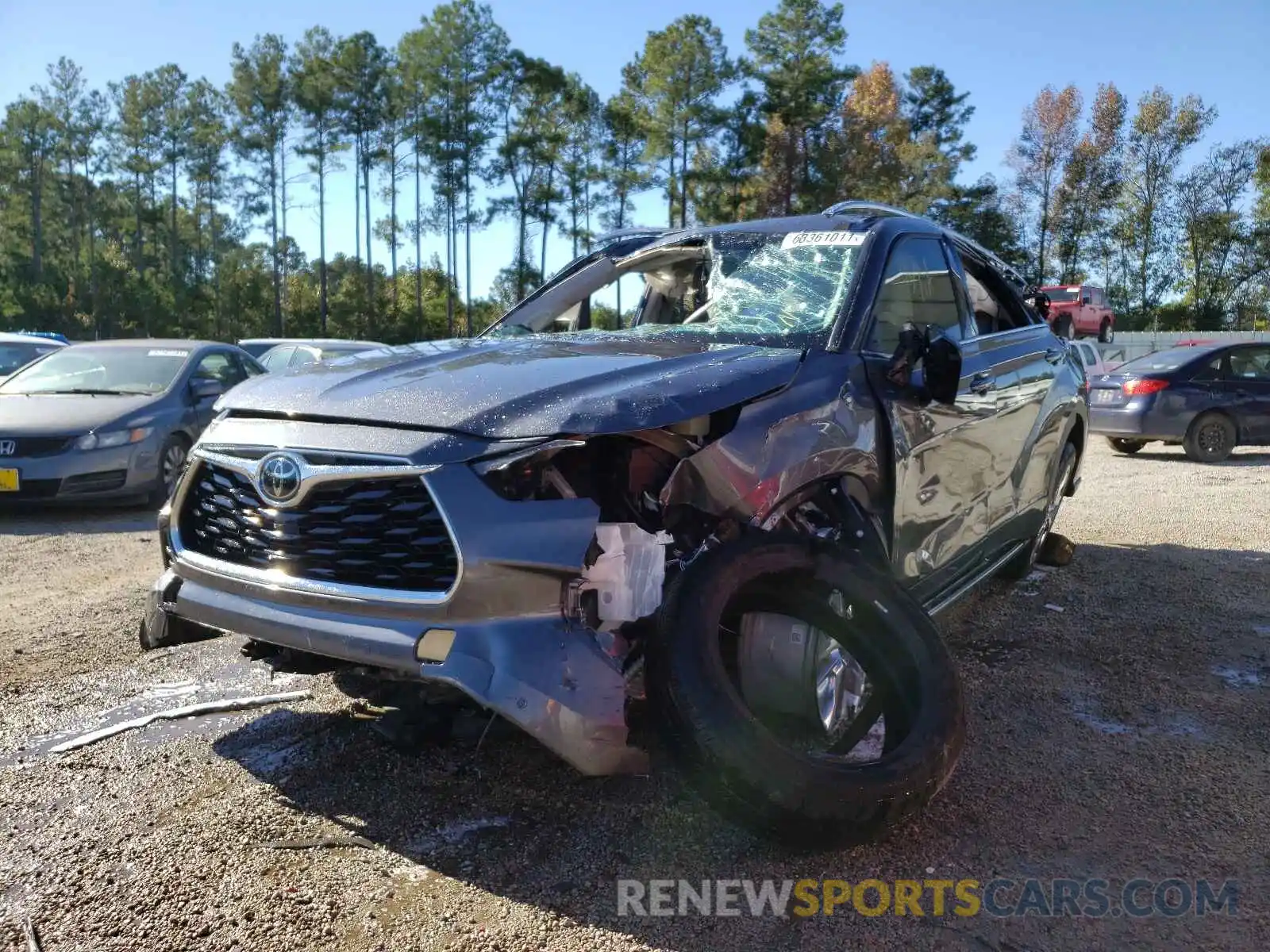 2 Photograph of a damaged car 5TDYZRAH9MS520038 TOYOTA HIGHLANDER 2021