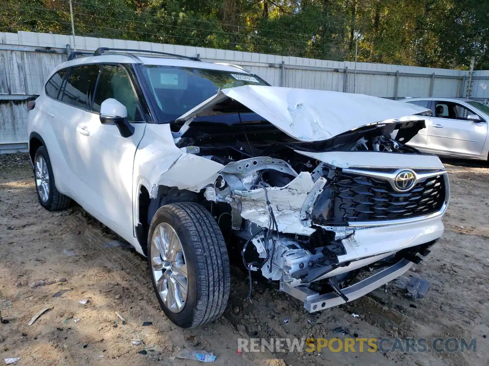 1 Photograph of a damaged car 5TDYZRAH9MS533257 TOYOTA HIGHLANDER 2021