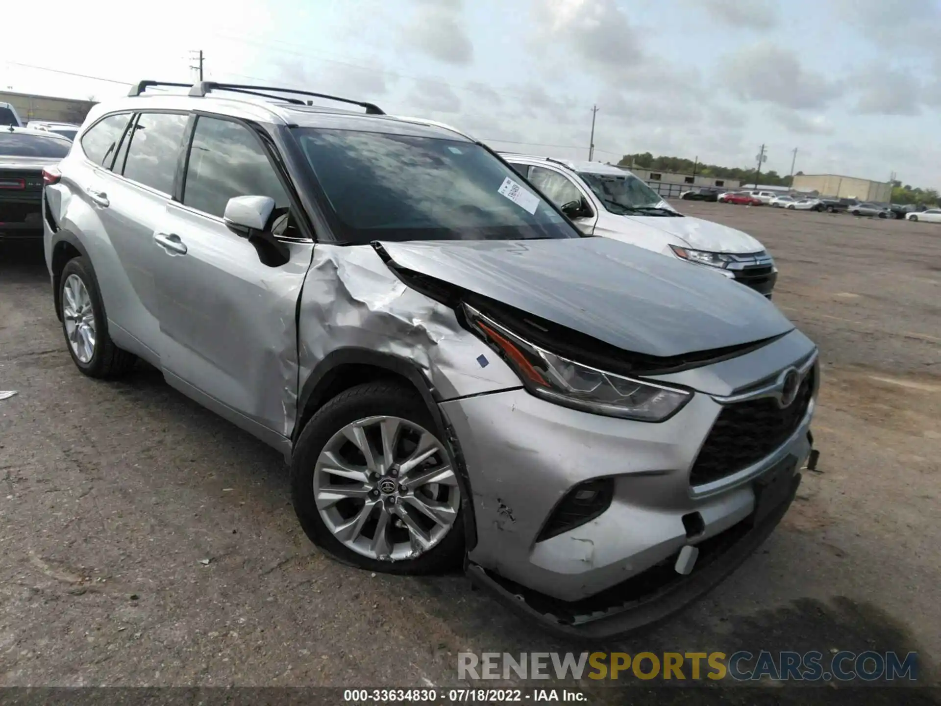 1 Photograph of a damaged car 5TDYZRAHXMS090066 TOYOTA HIGHLANDER 2021