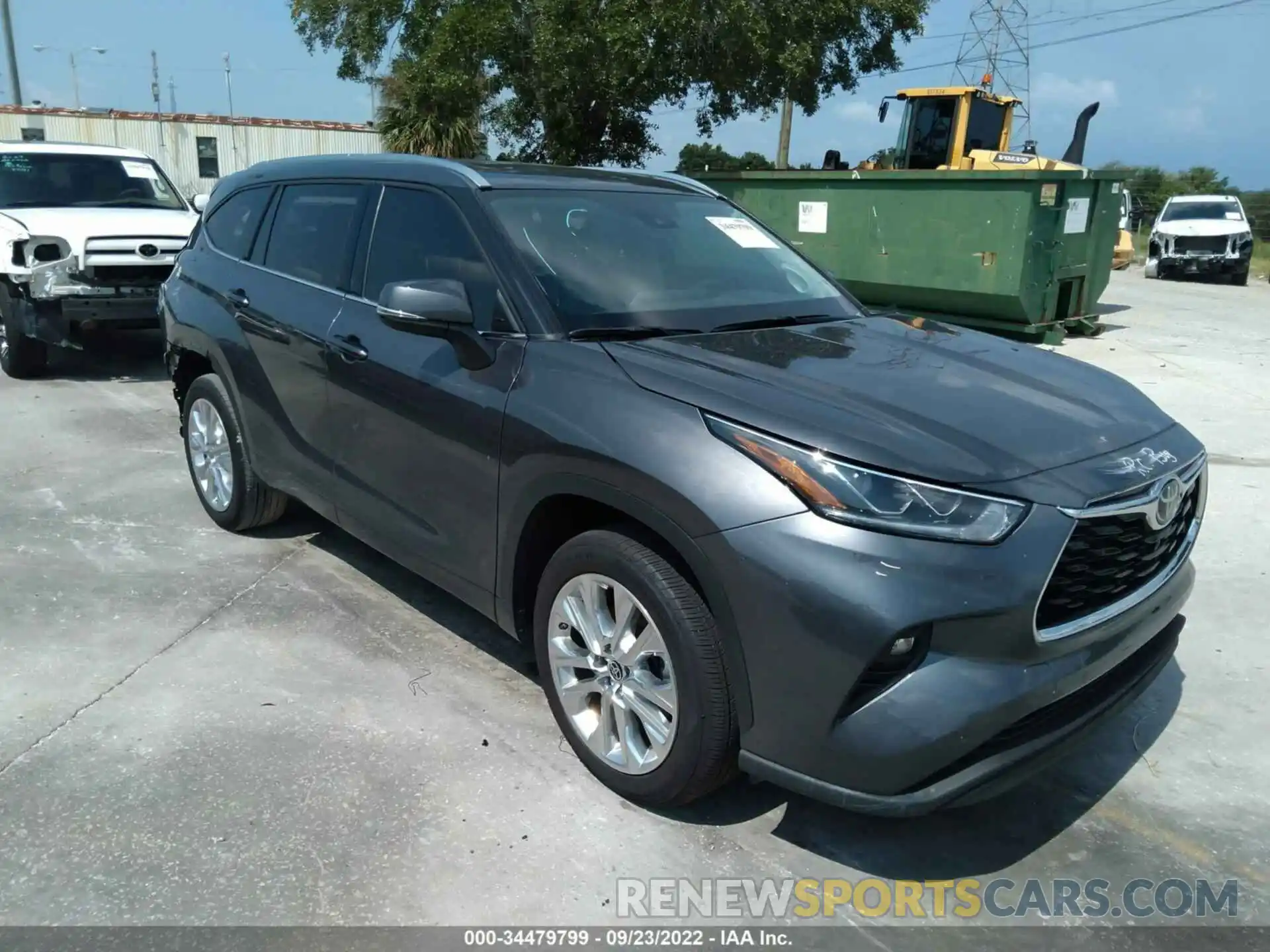 1 Photograph of a damaged car 5TDYZRAHXMS533137 TOYOTA HIGHLANDER 2021