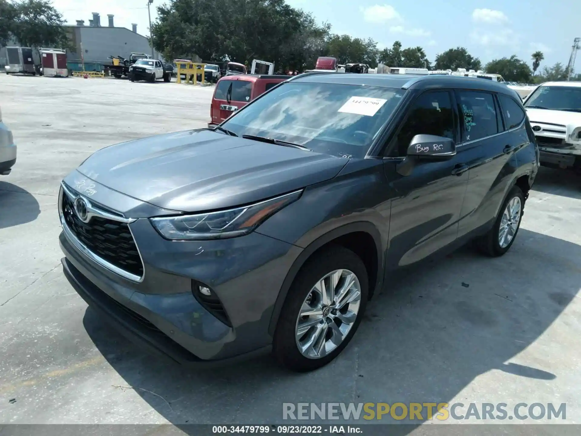 2 Photograph of a damaged car 5TDYZRAHXMS533137 TOYOTA HIGHLANDER 2021