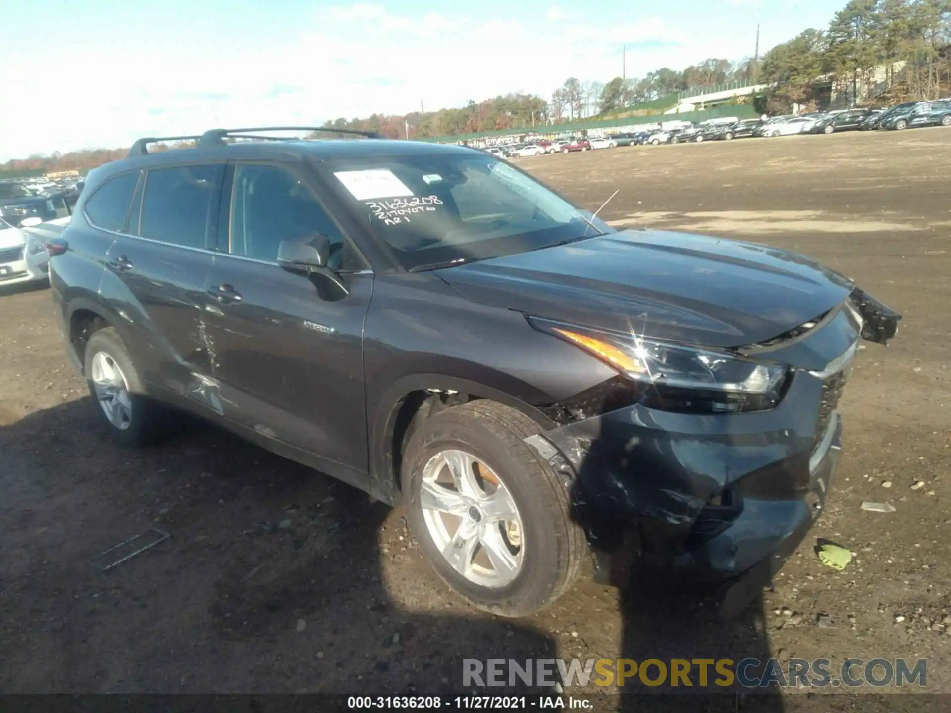 1 Photograph of a damaged car 5TDZARAH1MS507148 TOYOTA HIGHLANDER 2021