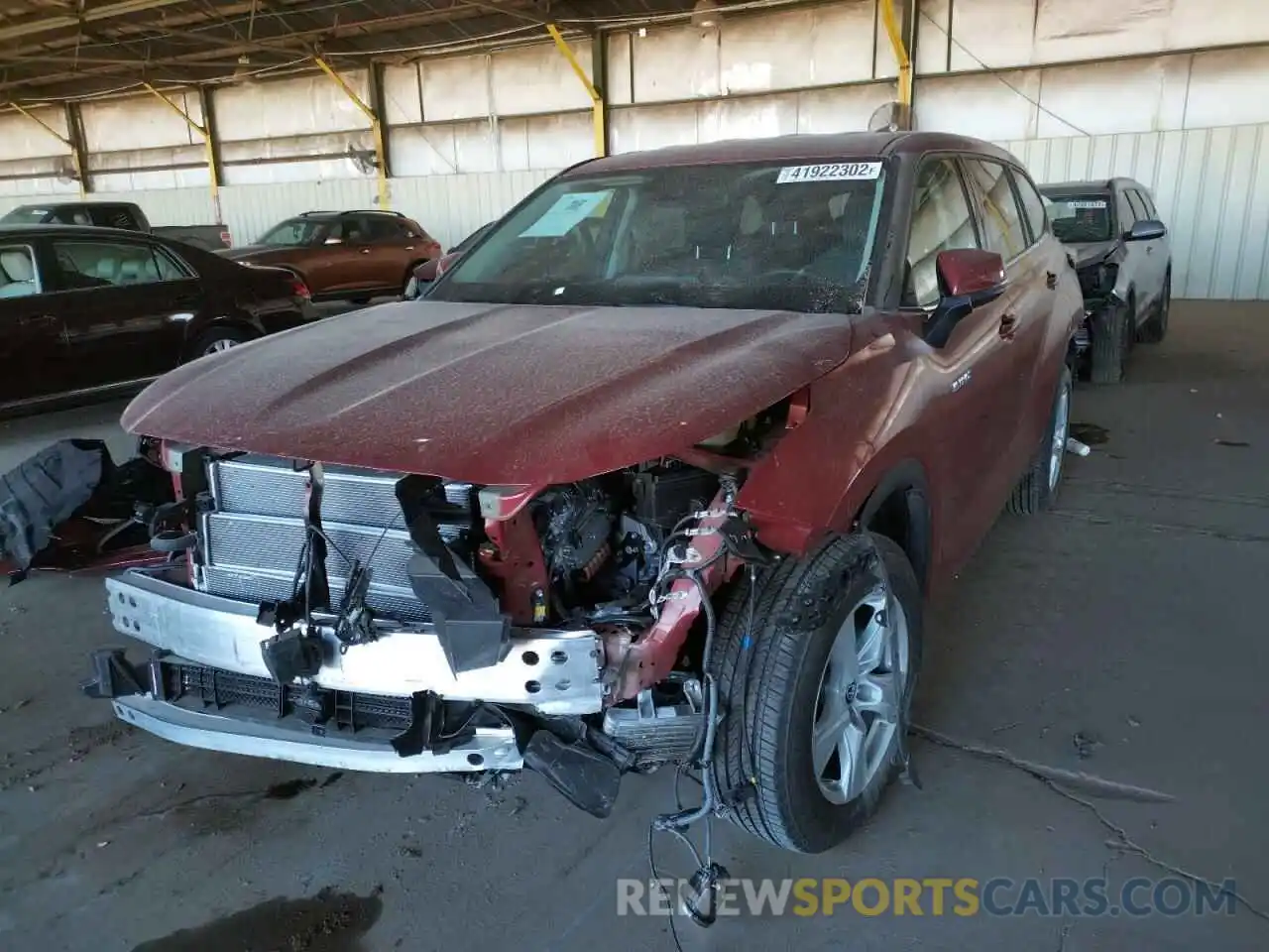 2 Photograph of a damaged car 5TDZARAH3MS010909 TOYOTA HIGHLANDER 2021