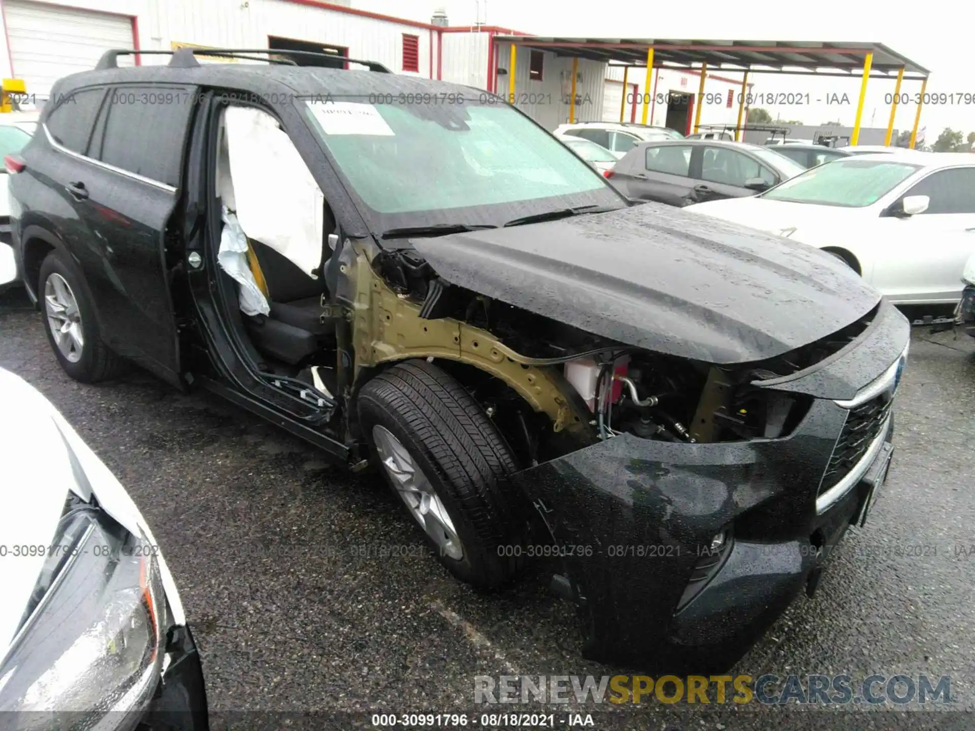 1 Photograph of a damaged car 5TDZARAH3MS503344 TOYOTA HIGHLANDER 2021