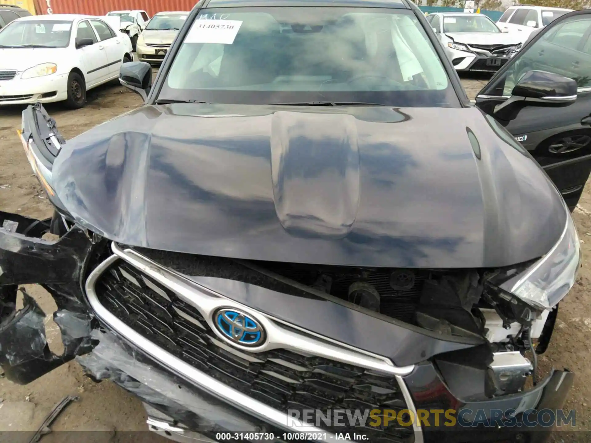 10 Photograph of a damaged car 5TDZARAH6MS505069 TOYOTA HIGHLANDER 2021