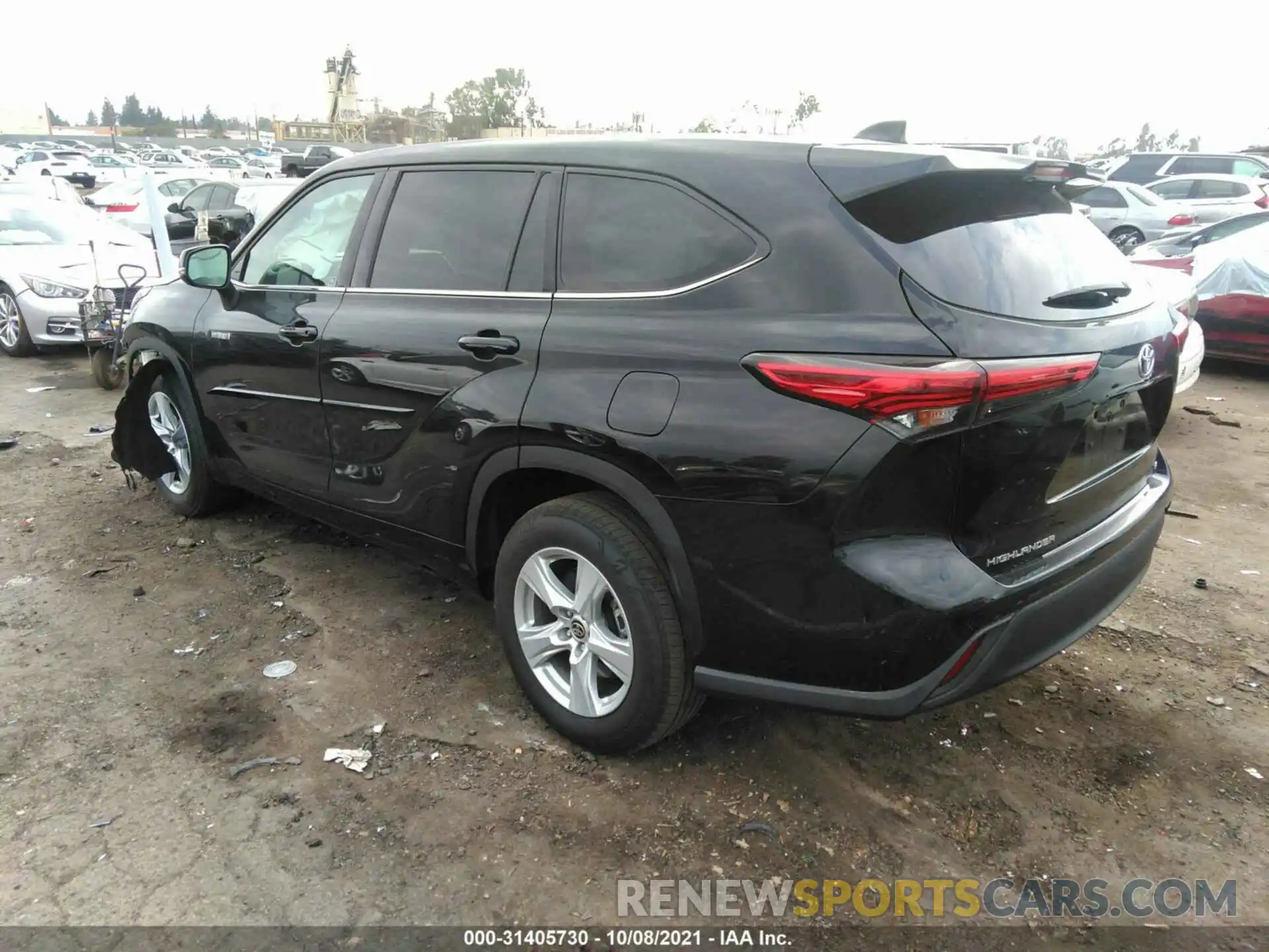 3 Фотография поврежденного автомобиля 5TDZARAH6MS505069 TOYOTA HIGHLANDER 2021