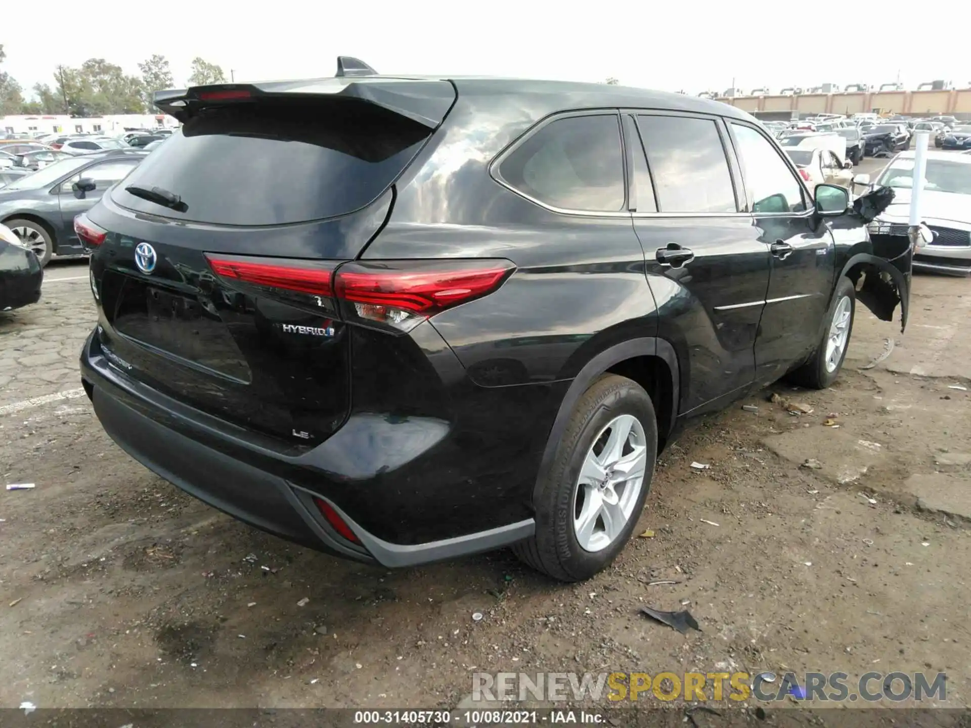 4 Фотография поврежденного автомобиля 5TDZARAH6MS505069 TOYOTA HIGHLANDER 2021