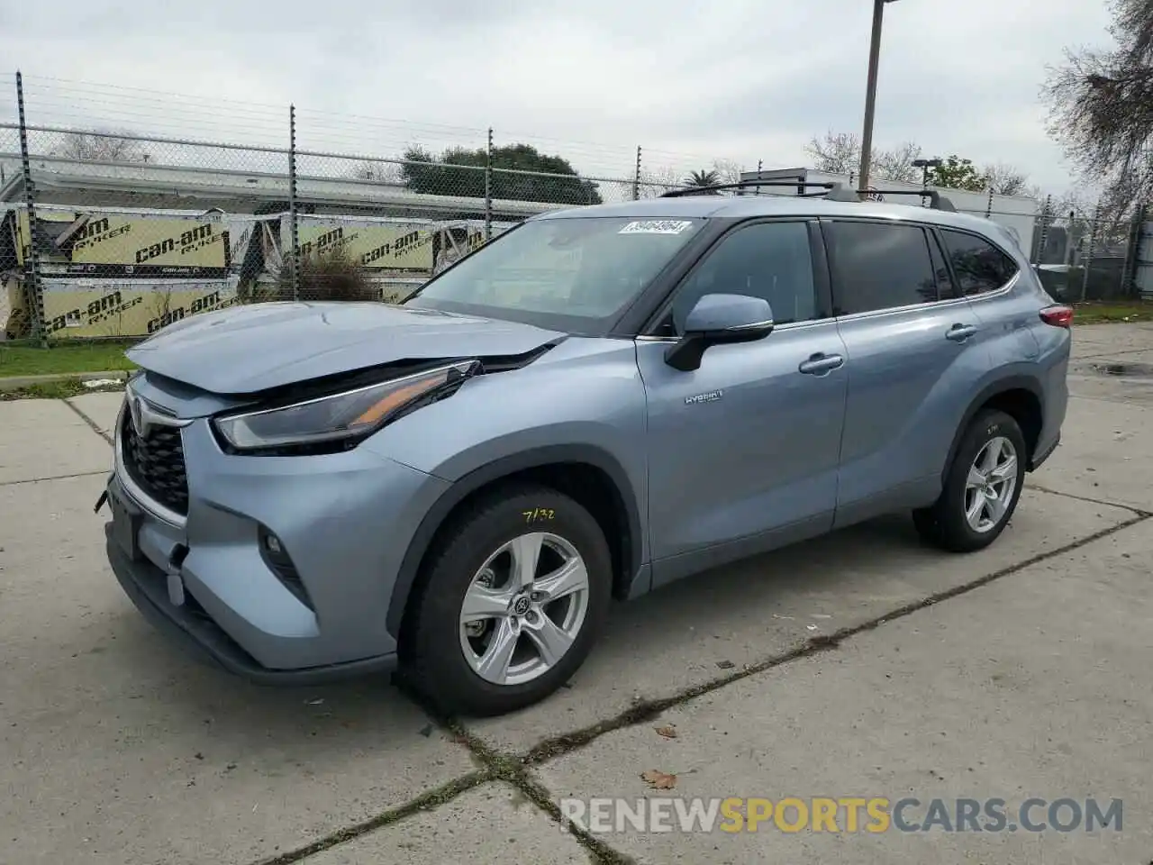 1 Photograph of a damaged car 5TDZARAH7MS006488 TOYOTA HIGHLANDER 2021